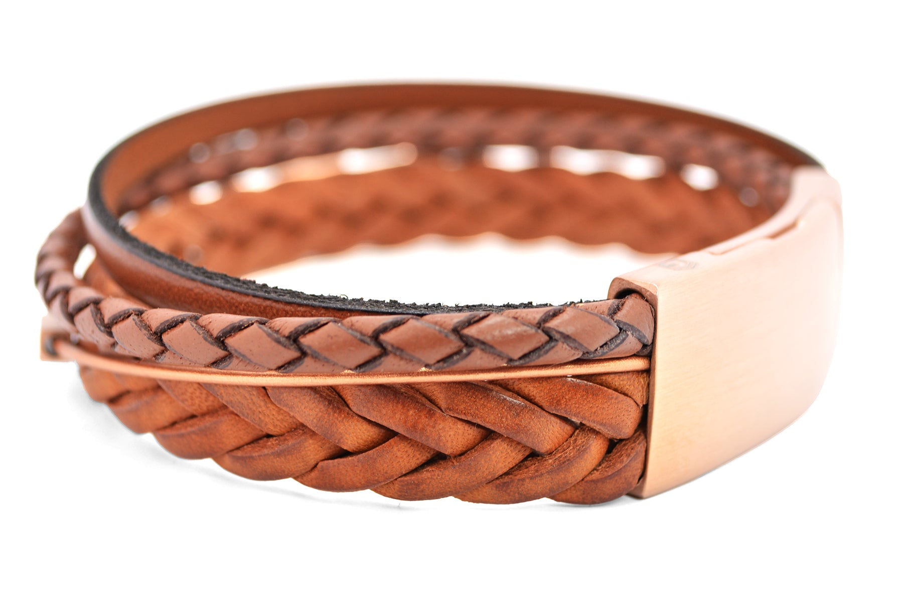 Lederarmband DIFFERENT • Hellbraun