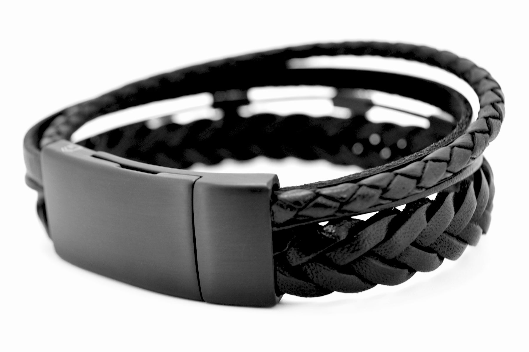 Lederarmband DIFFERENT • Schwarz