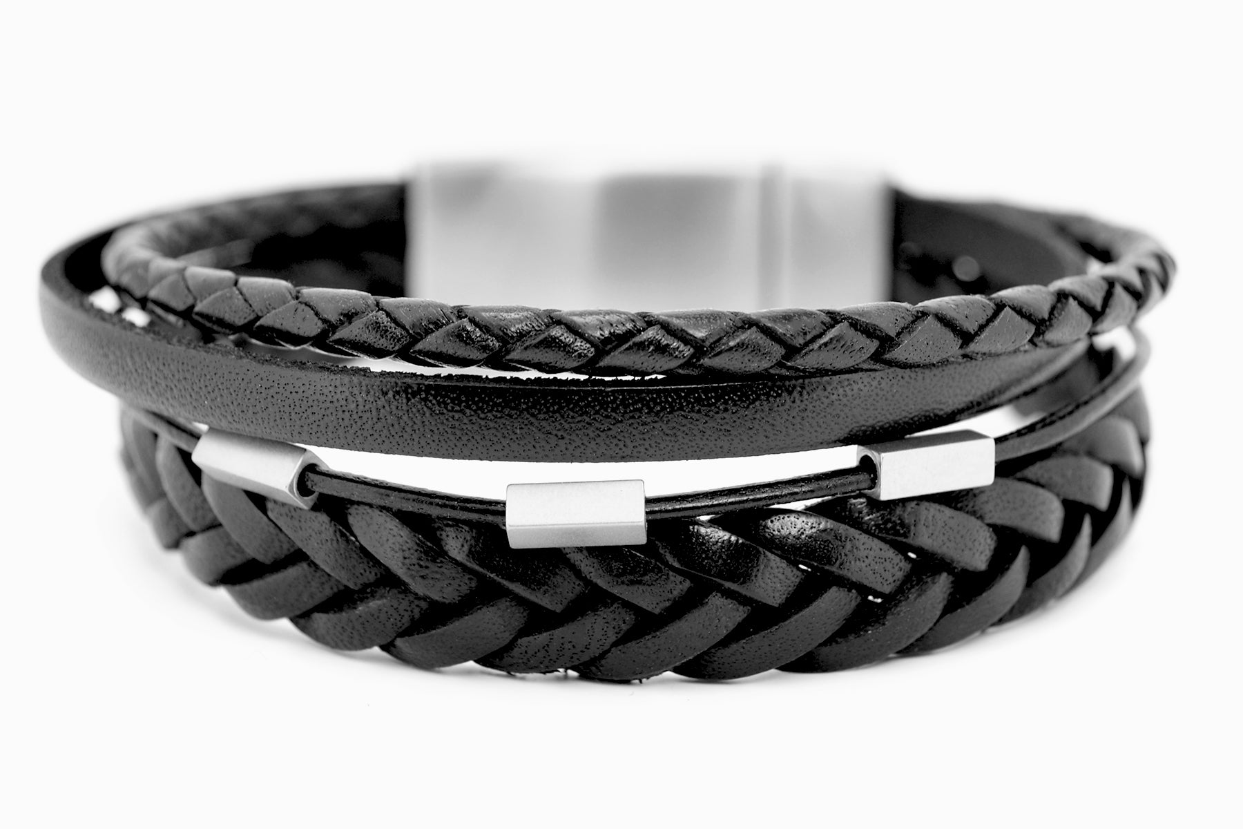 Lederarmband DIFFERENT • Schwarz