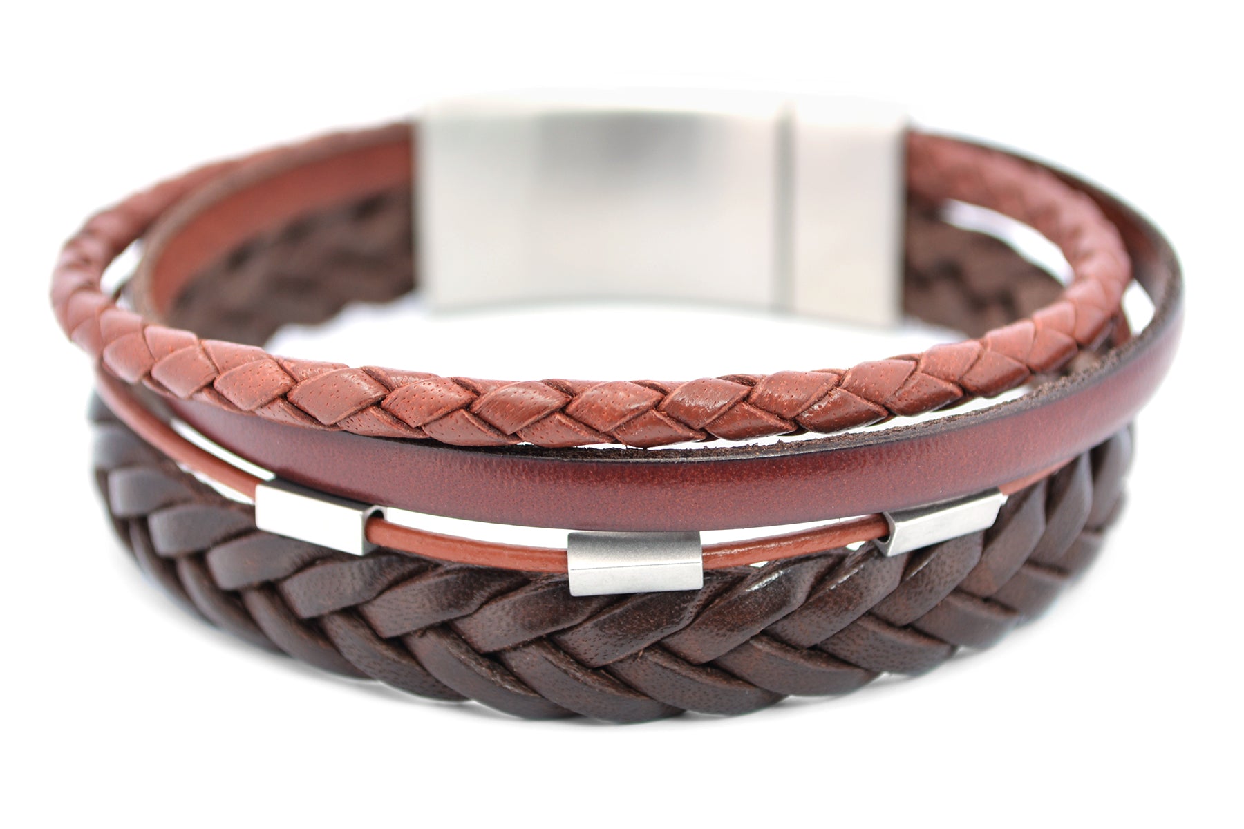 Lederarmband DIFFERENT | Rotbraun