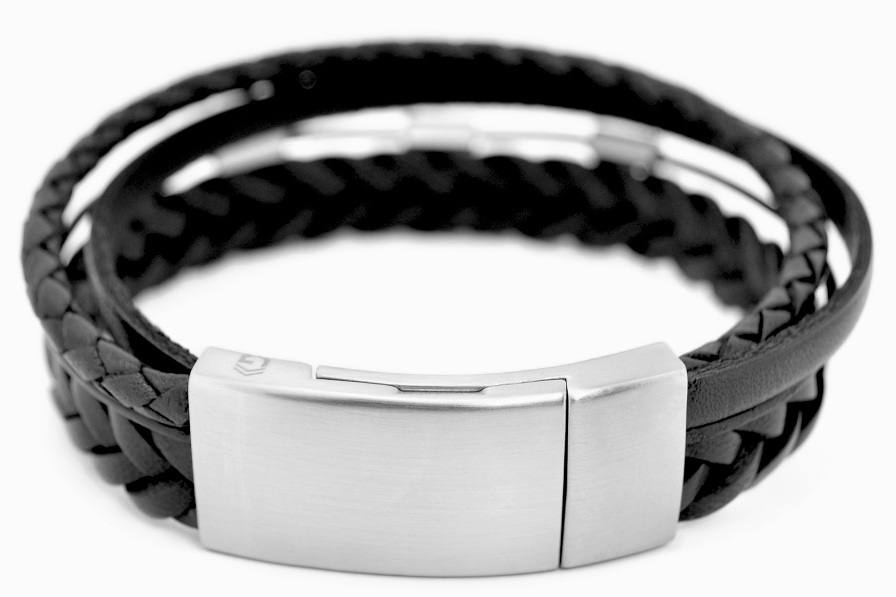 Lederarmband DIFFERENT • Schwarz