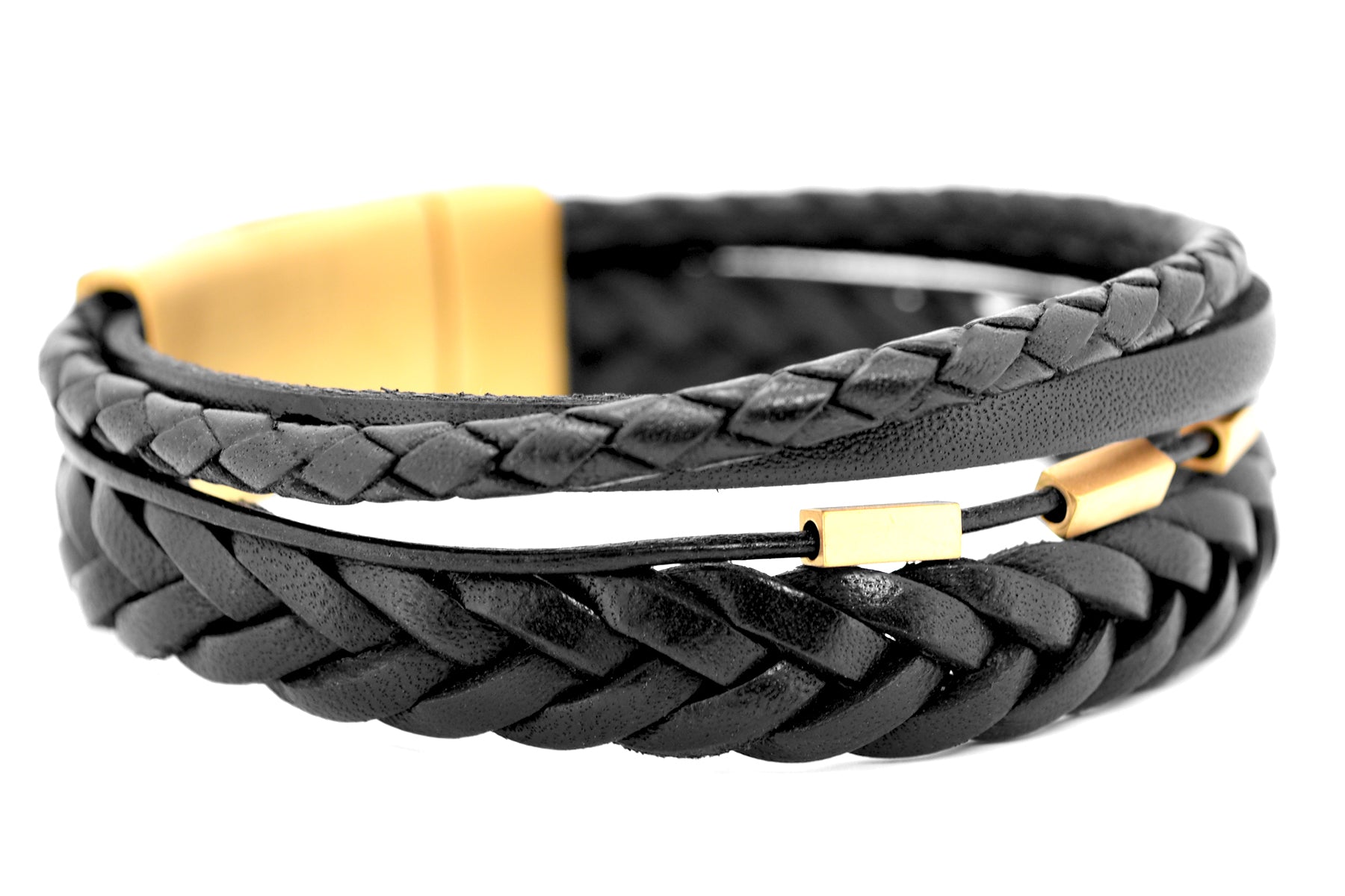 Lederarmband DIFFERENT • Schwarz