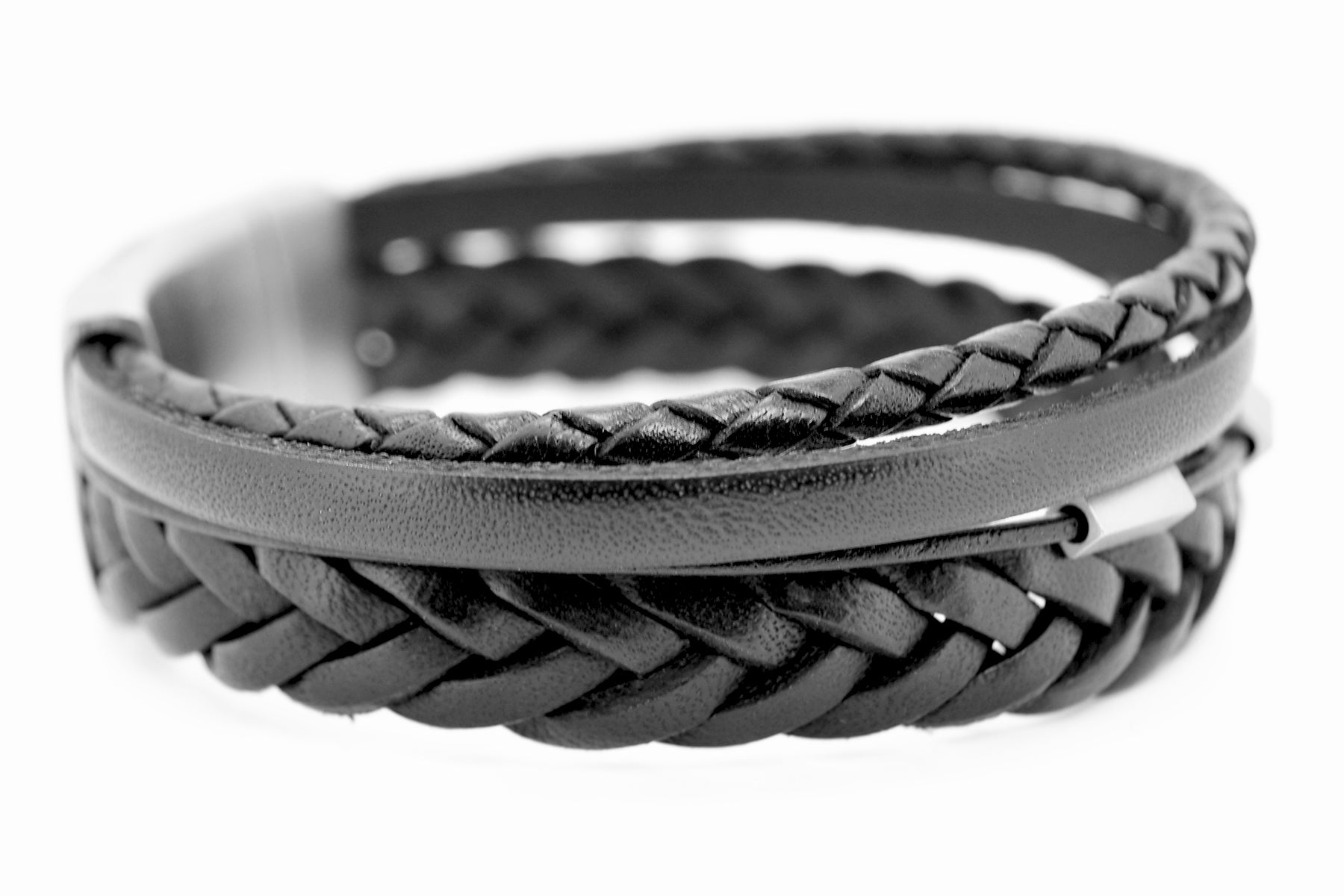 Lederarmband DIFFERENT • Schwarz