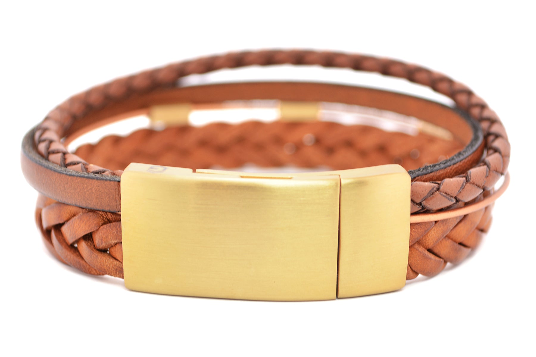 Lederarmband DIFFERENT • Hellbraun