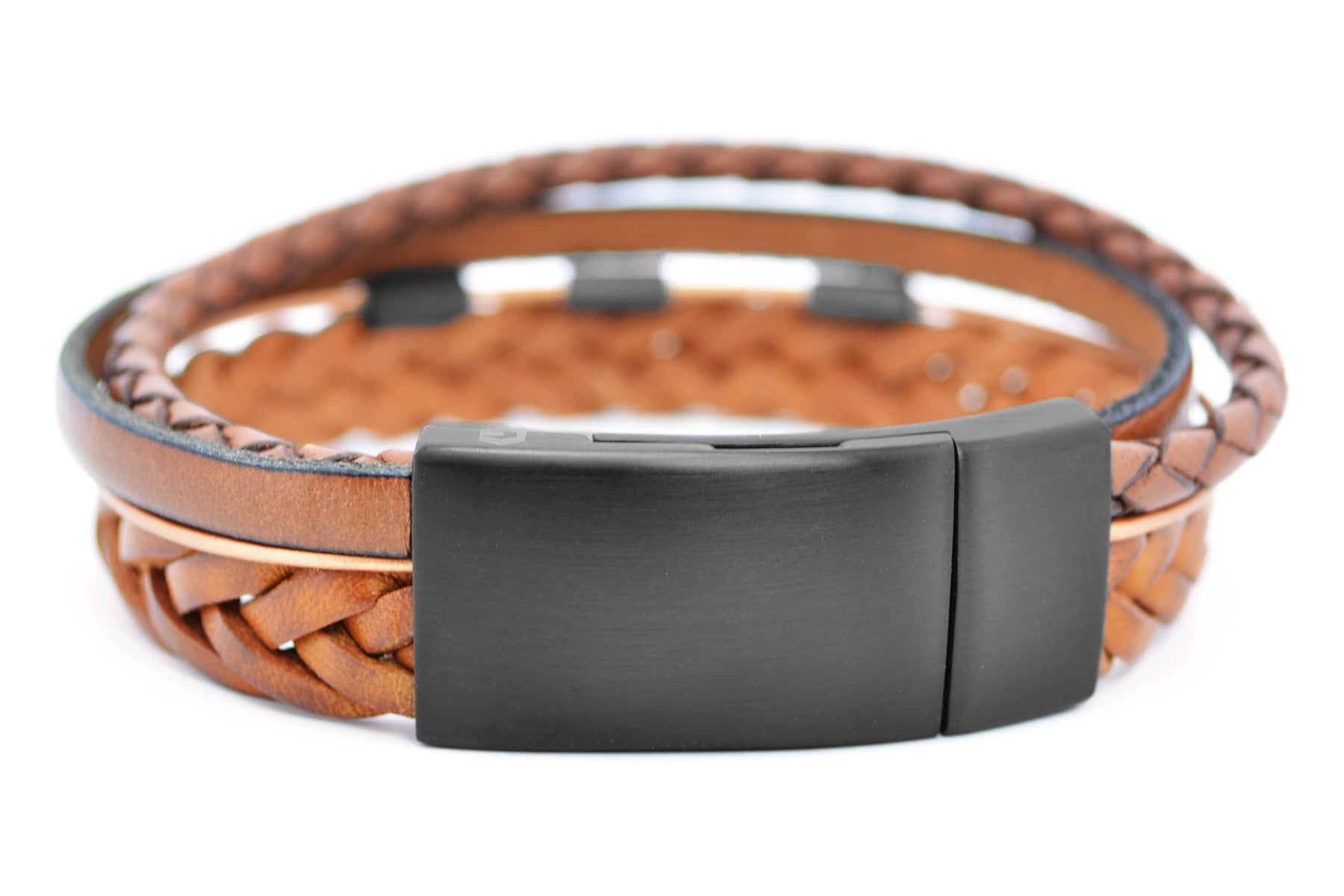 Lederarmband DIFFERENT • Hellbraun