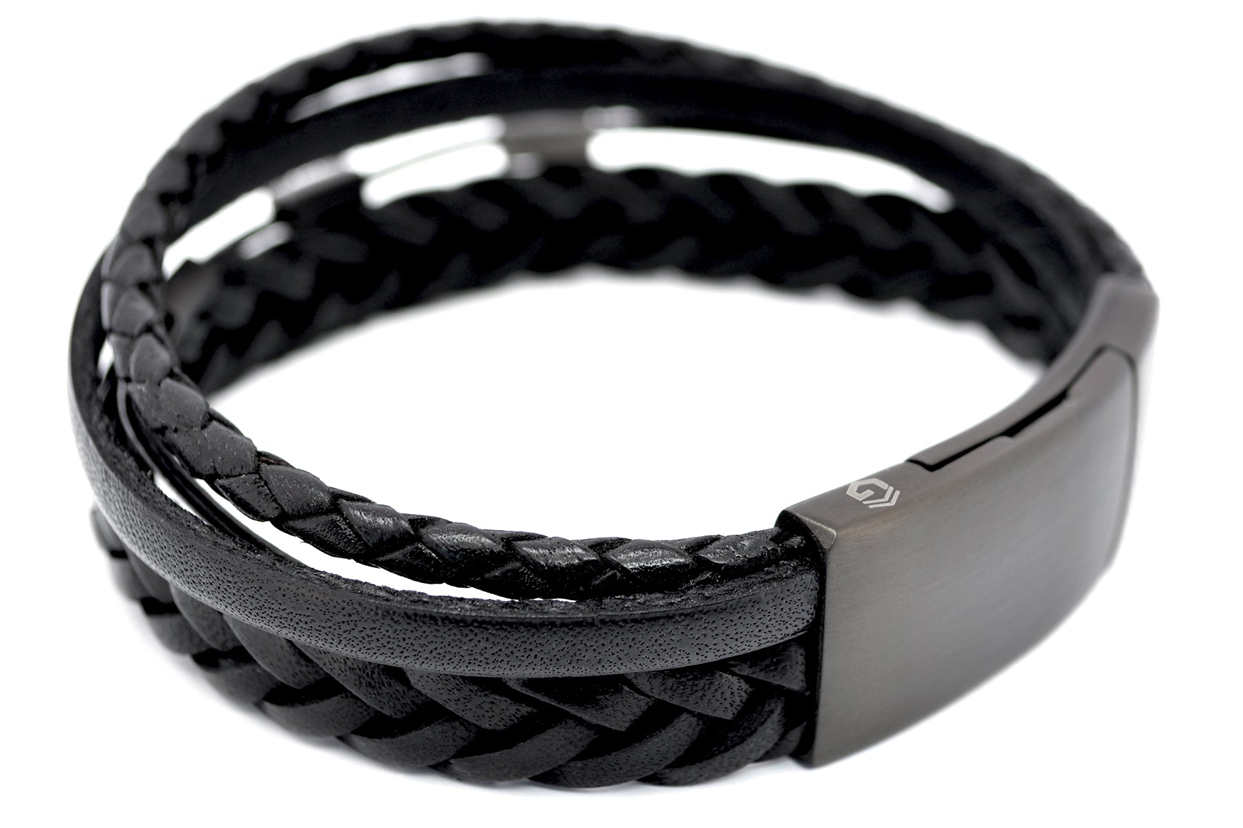 Lederarmband DIFFERENT • Schwarz