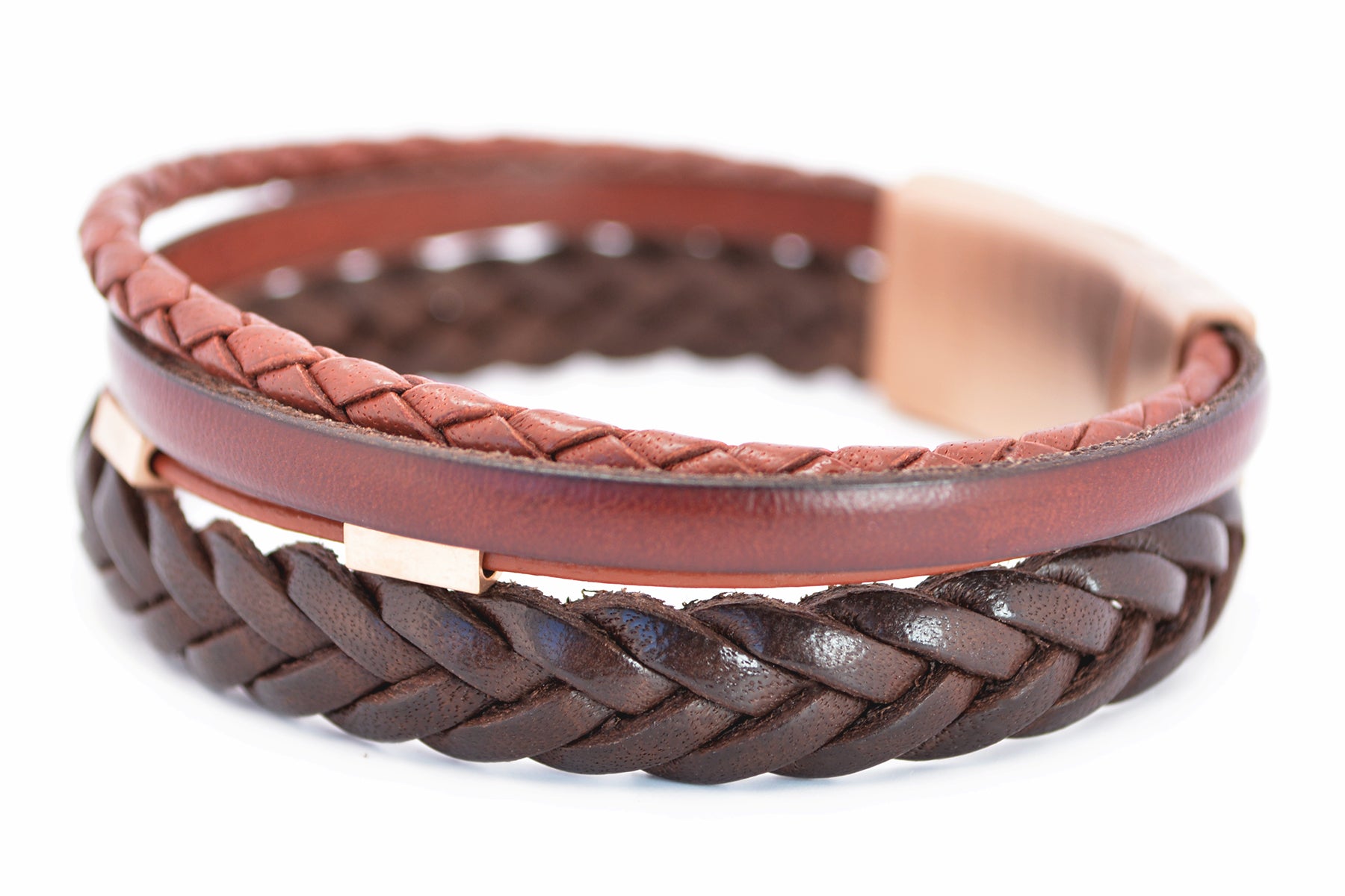 Lederarmband DIFFERENT | Rotbraun