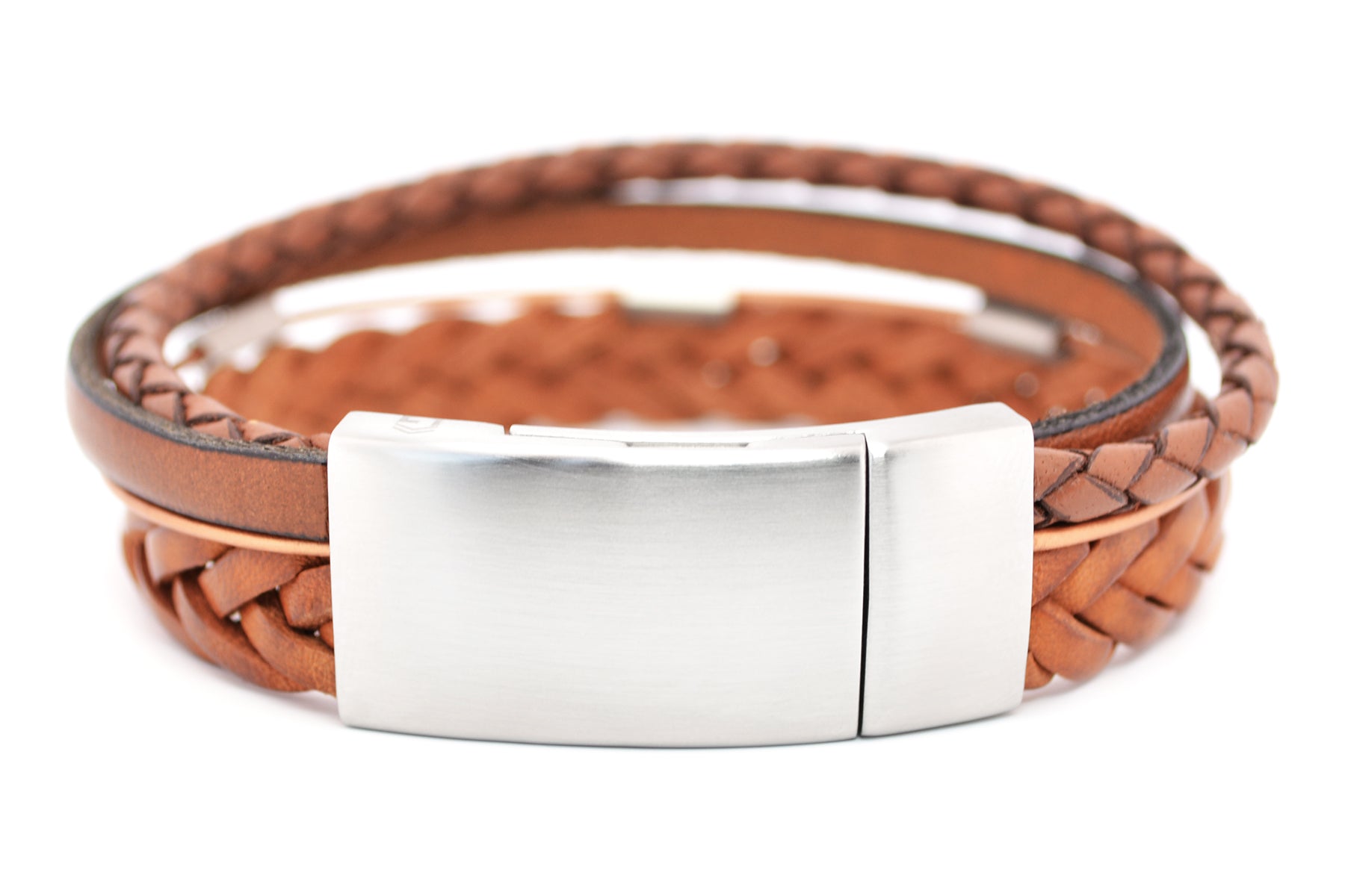 Lederarmband DIFFERENT • Hellbraun