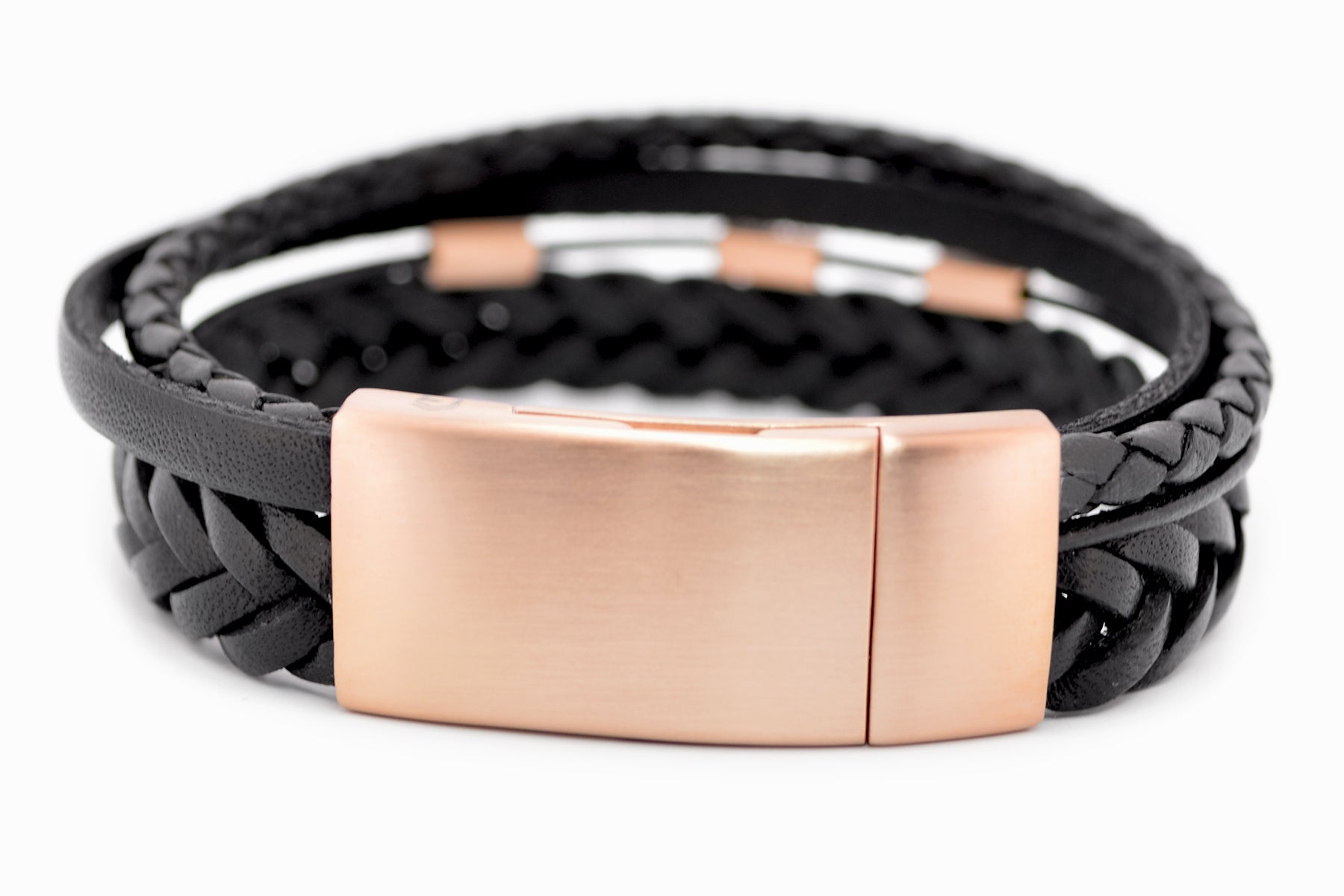 Lederarmband DIFFERENT • Schwarz