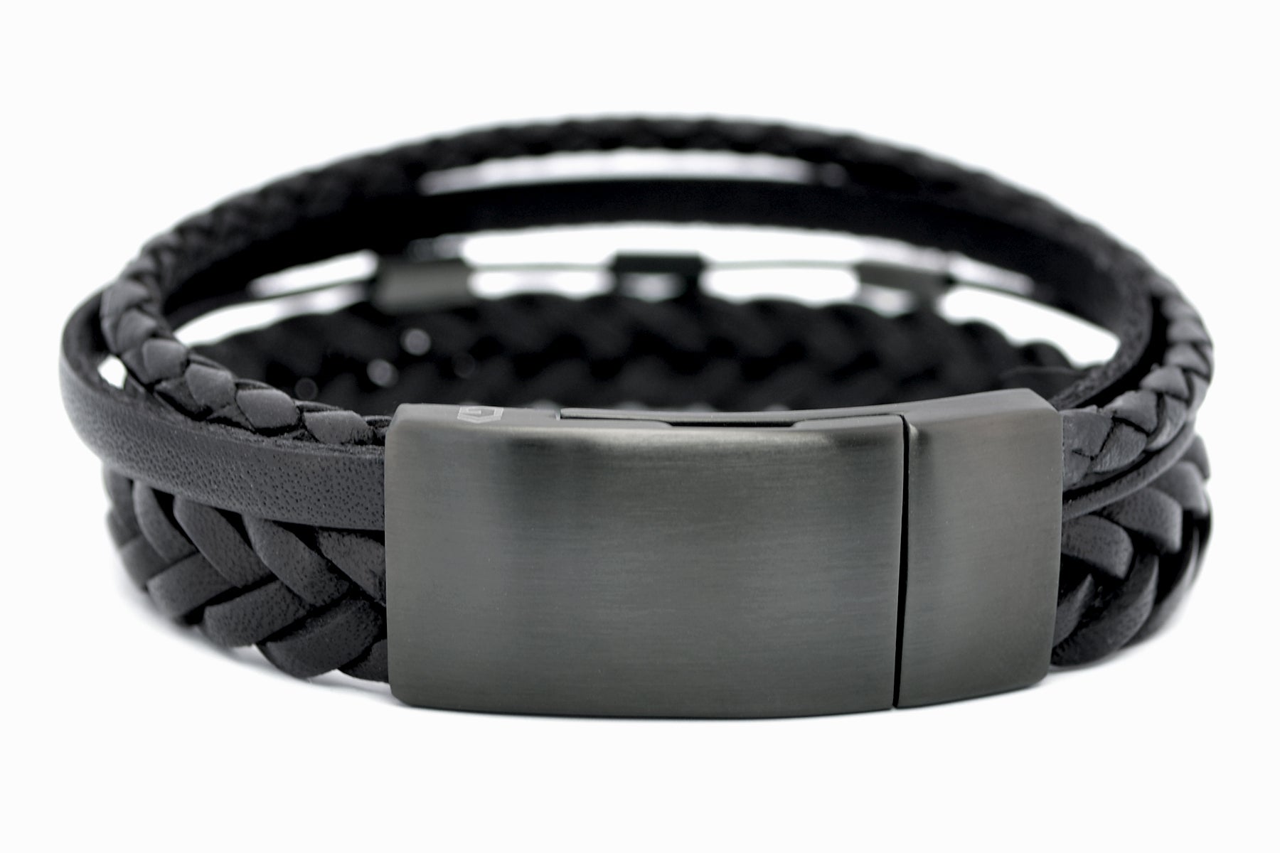 Lederarmband DIFFERENT • Schwarz