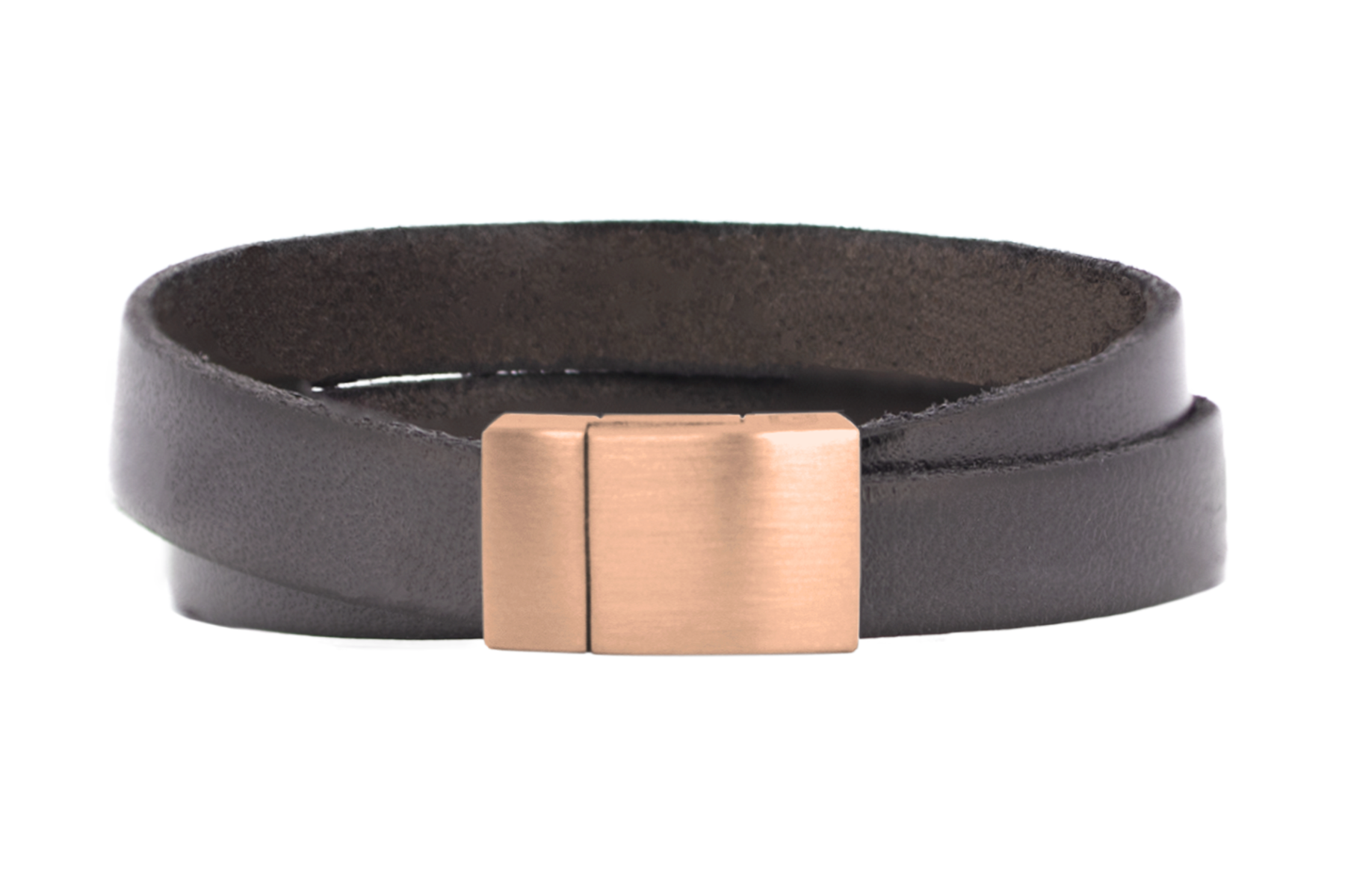 Wickelarmband Flat | Leder Taupe