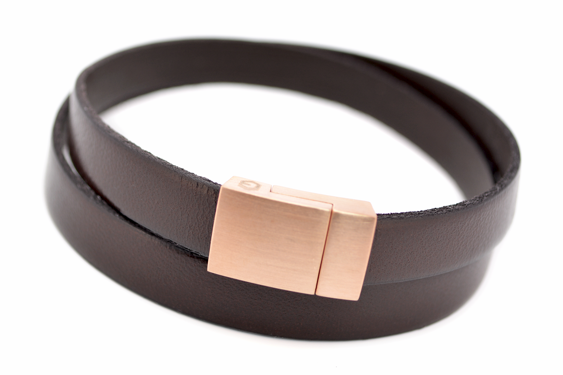 Wickelarmband FLAT | Leder Dunkelbraun