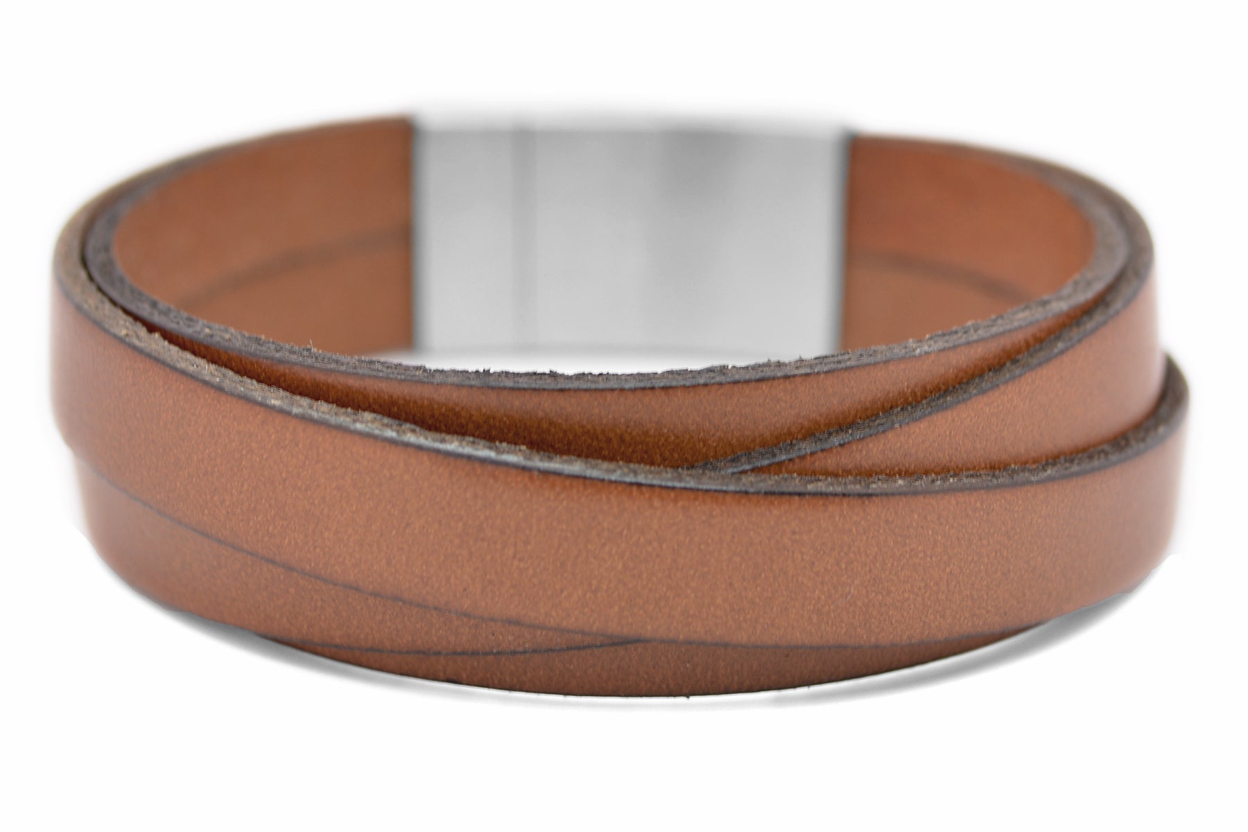 Lederarmband CROSS | Hellbraun