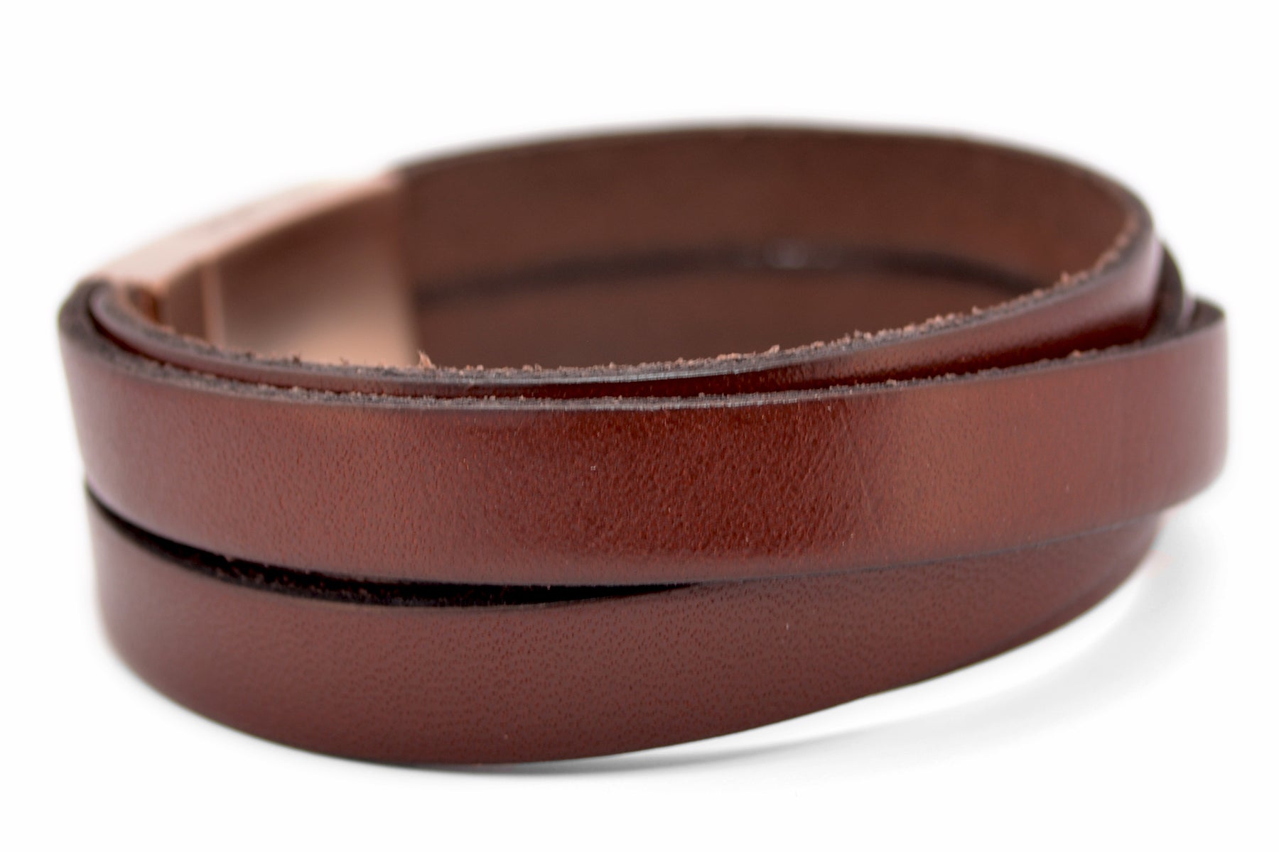 Lederarmband CROSS | Rotbraun