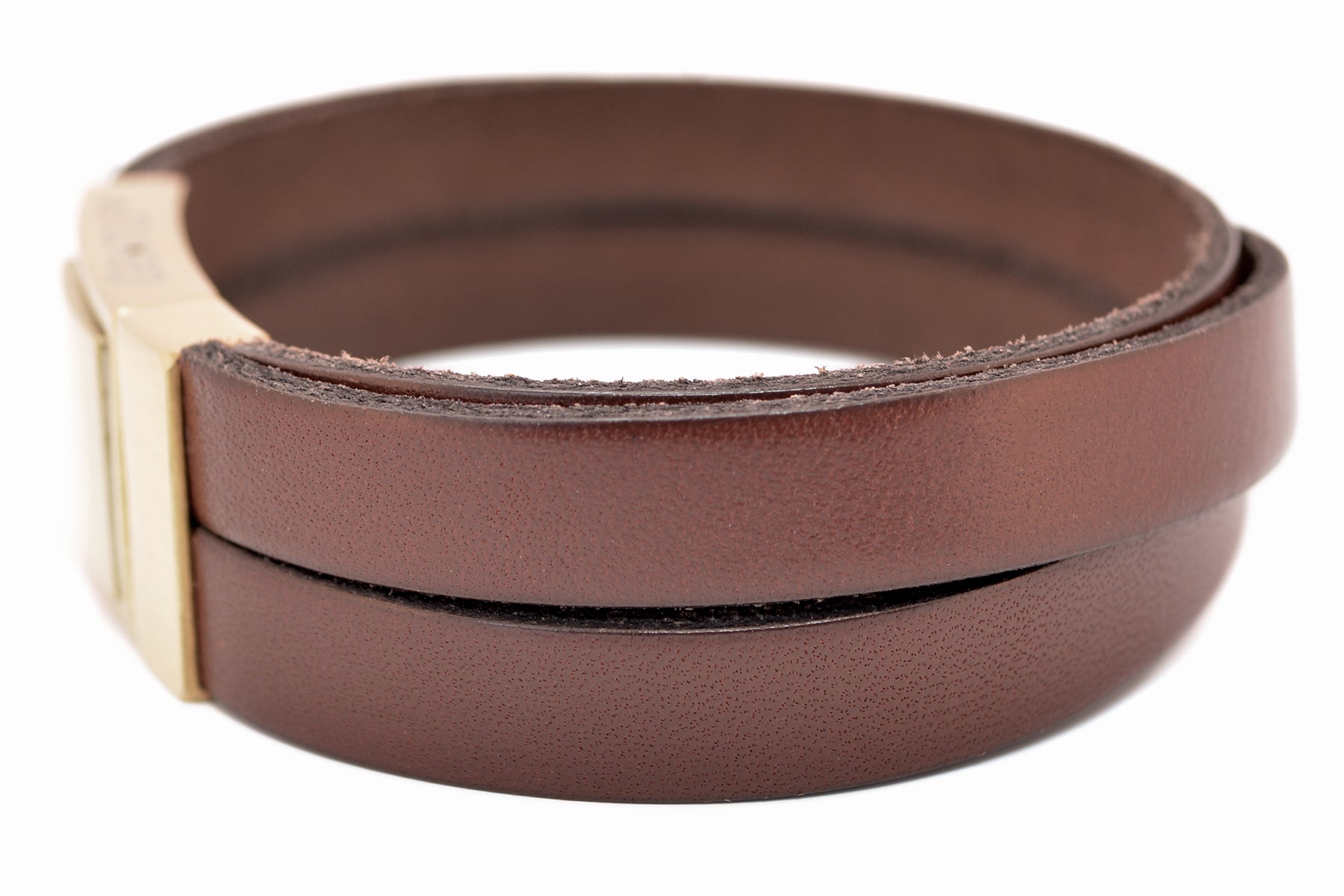 Lederarmband CROSS | Rotbraun