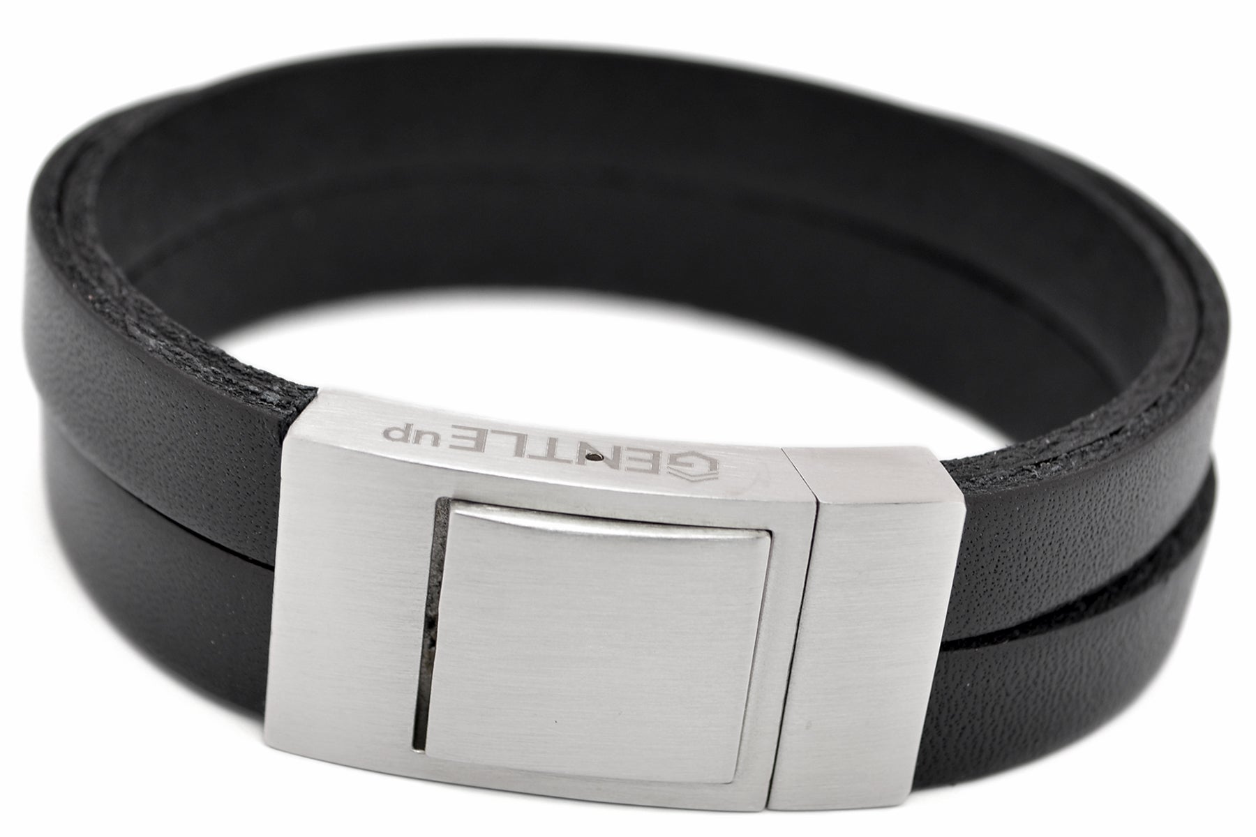 Lederarmband CROSS | Schwarz