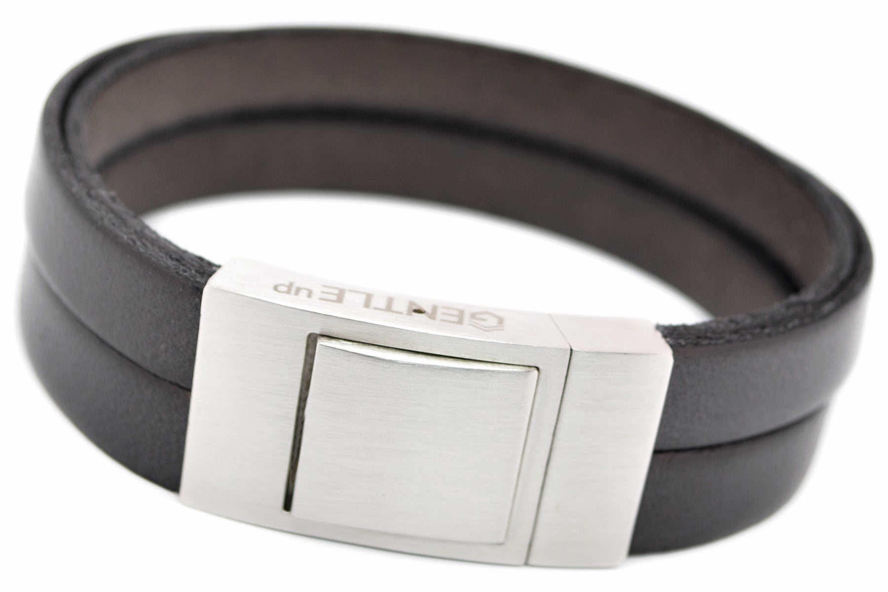 Lederarmband CROSS • Taupe