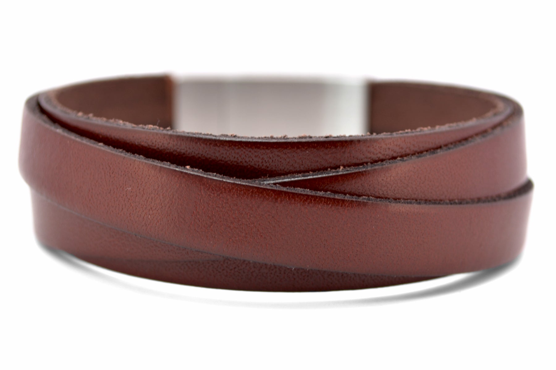 Lederarmband CROSS | Rotbraun