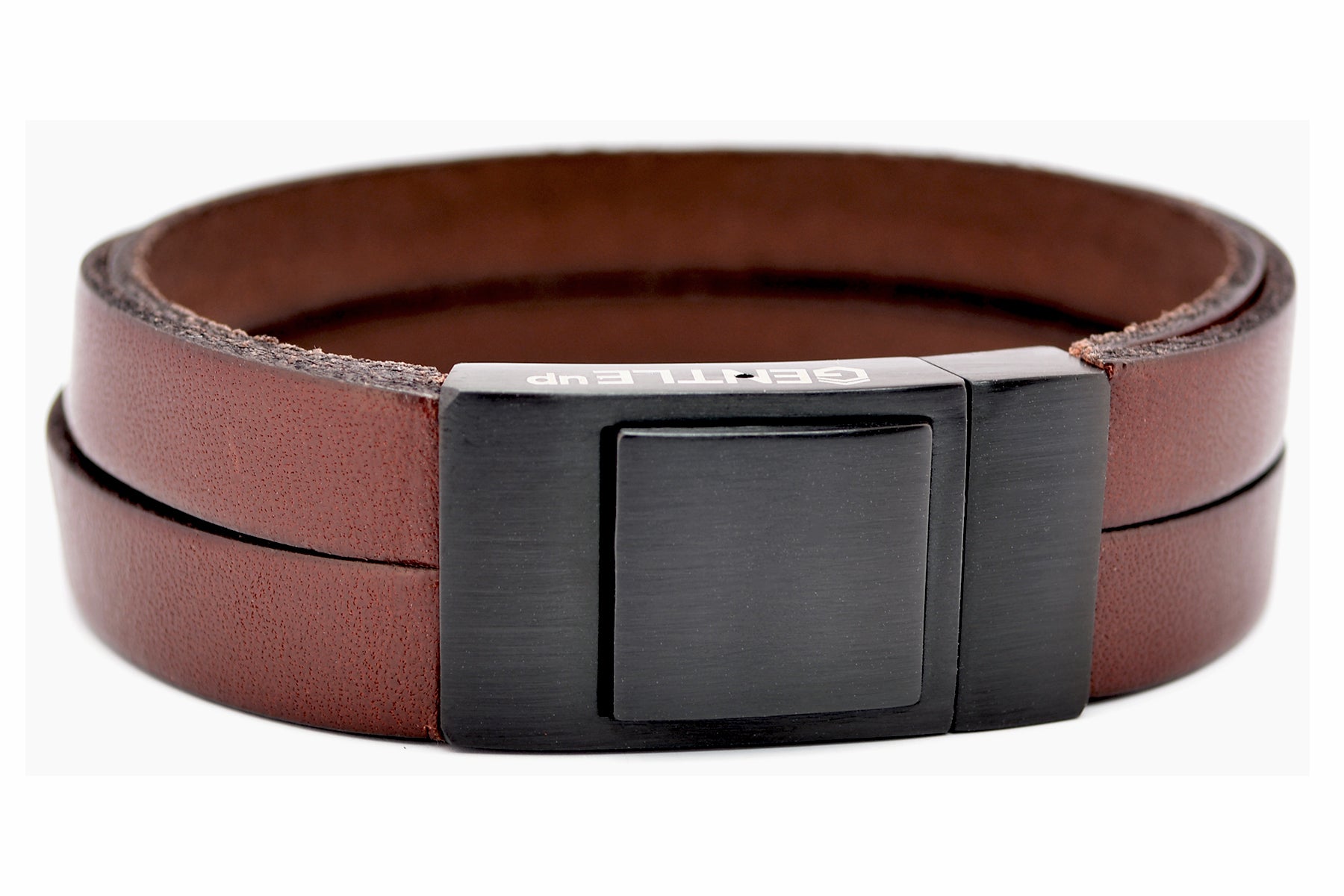 Lederarmband CROSS | Rotbraun