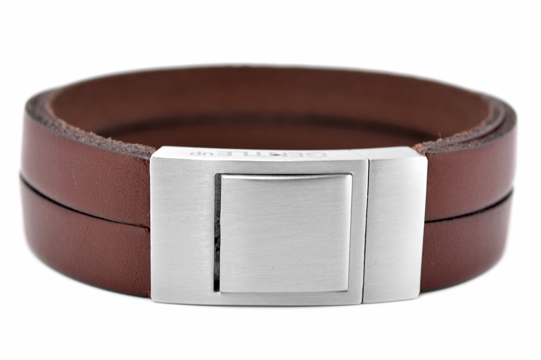 Lederarmband CROSS | Rotbraun