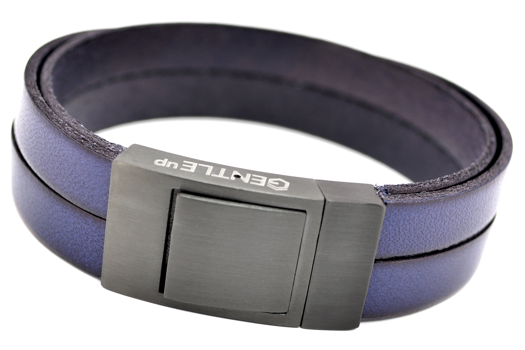 Lederarmband CROSS | Dunkelblau