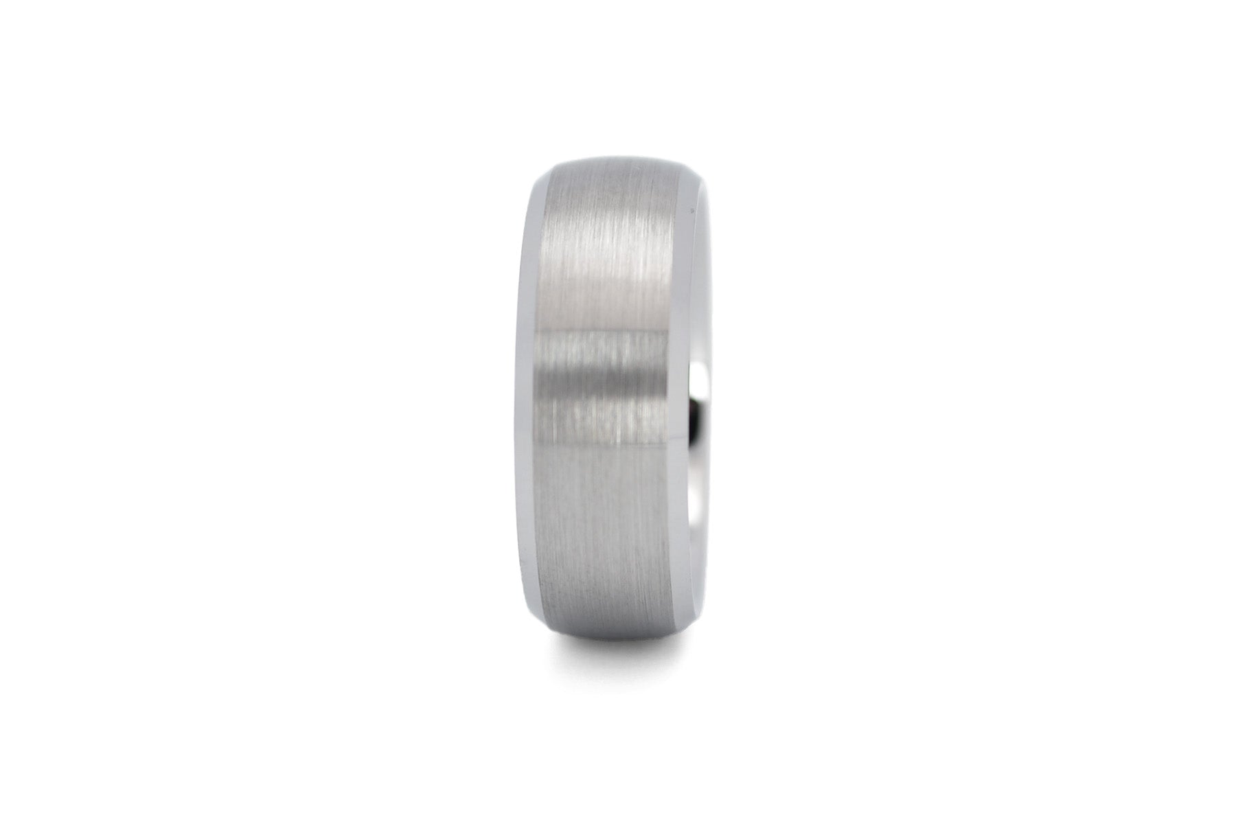 Herrenring gebürstet Silber