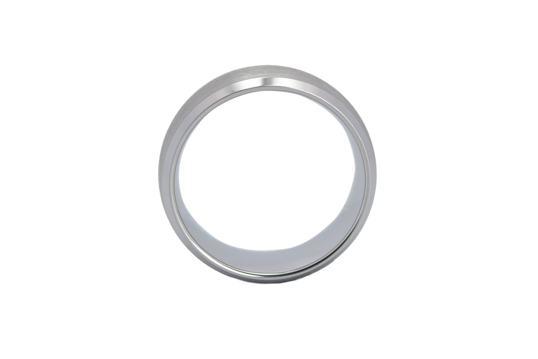 Herrenring gebürstet Silber