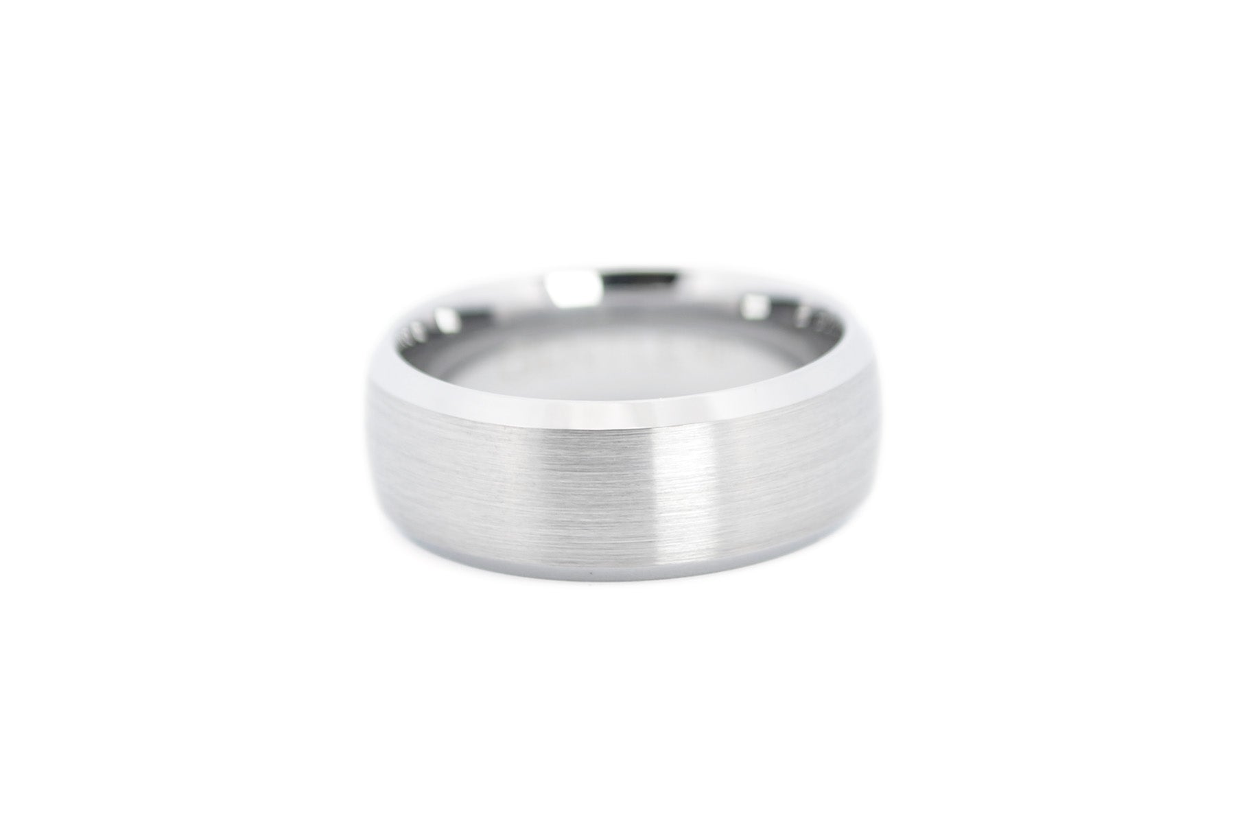 Herrenring gebürstet Silber