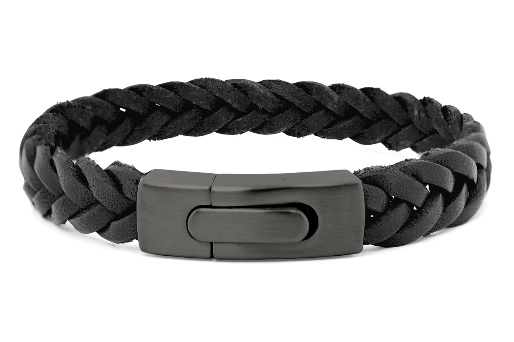 Herren Lederarmband flach geflochten – Modern & elegant | Gentle Up