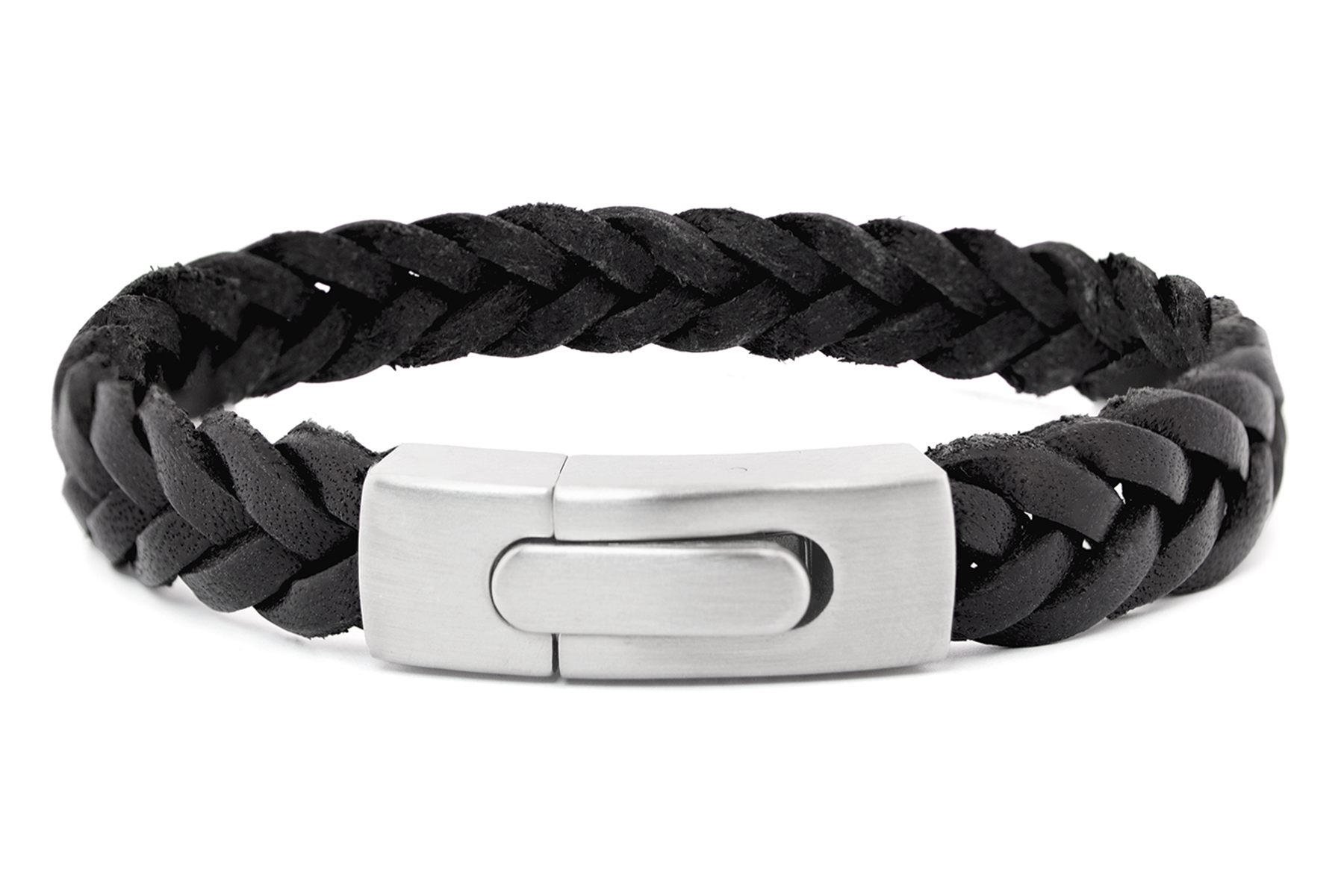 Lederarmband flach geflochten – Stilvoll & maskulin | Gentle Up
