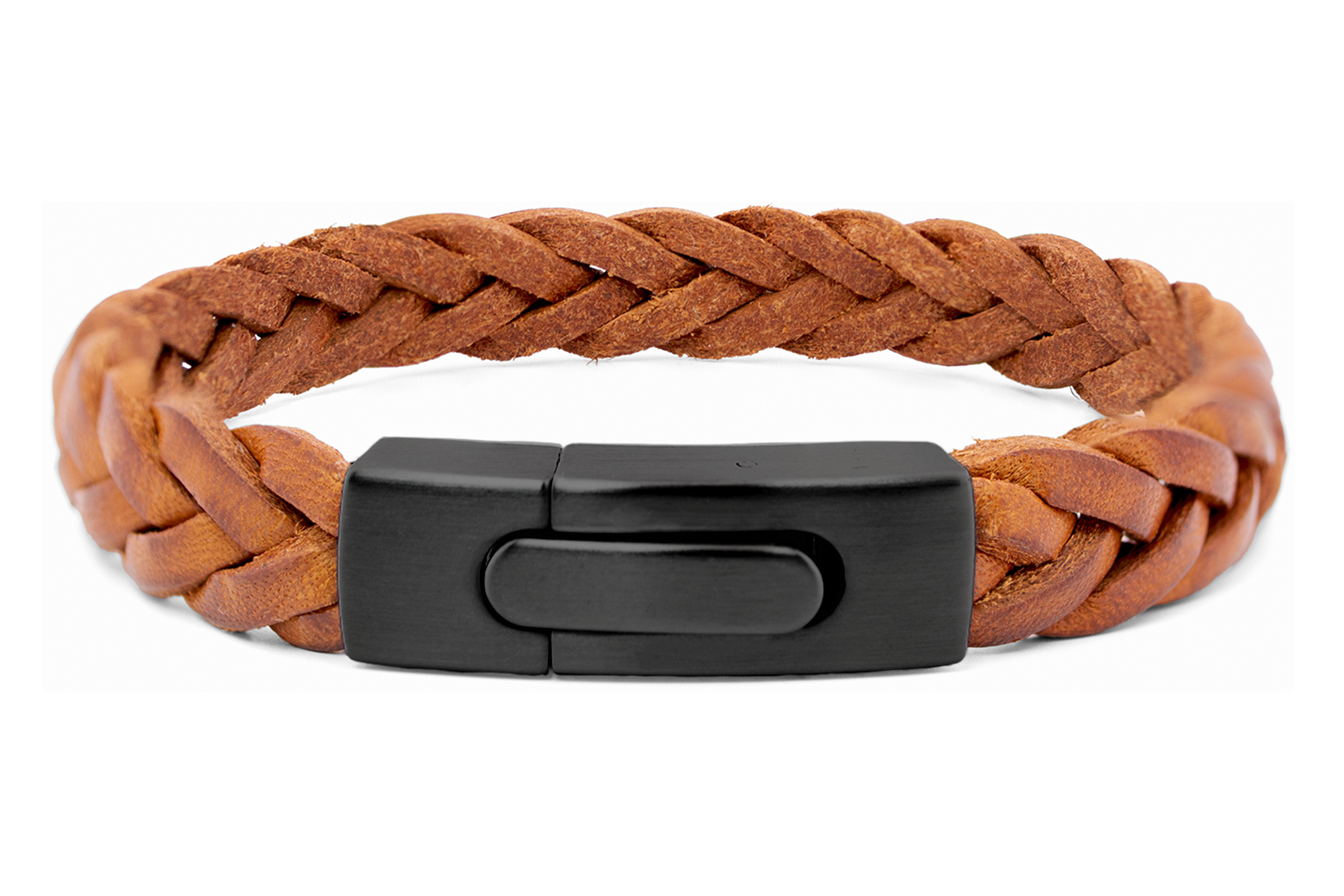 Herrenarmband Leder flach geflochten – Lässig & zeitlos | Gentle Up