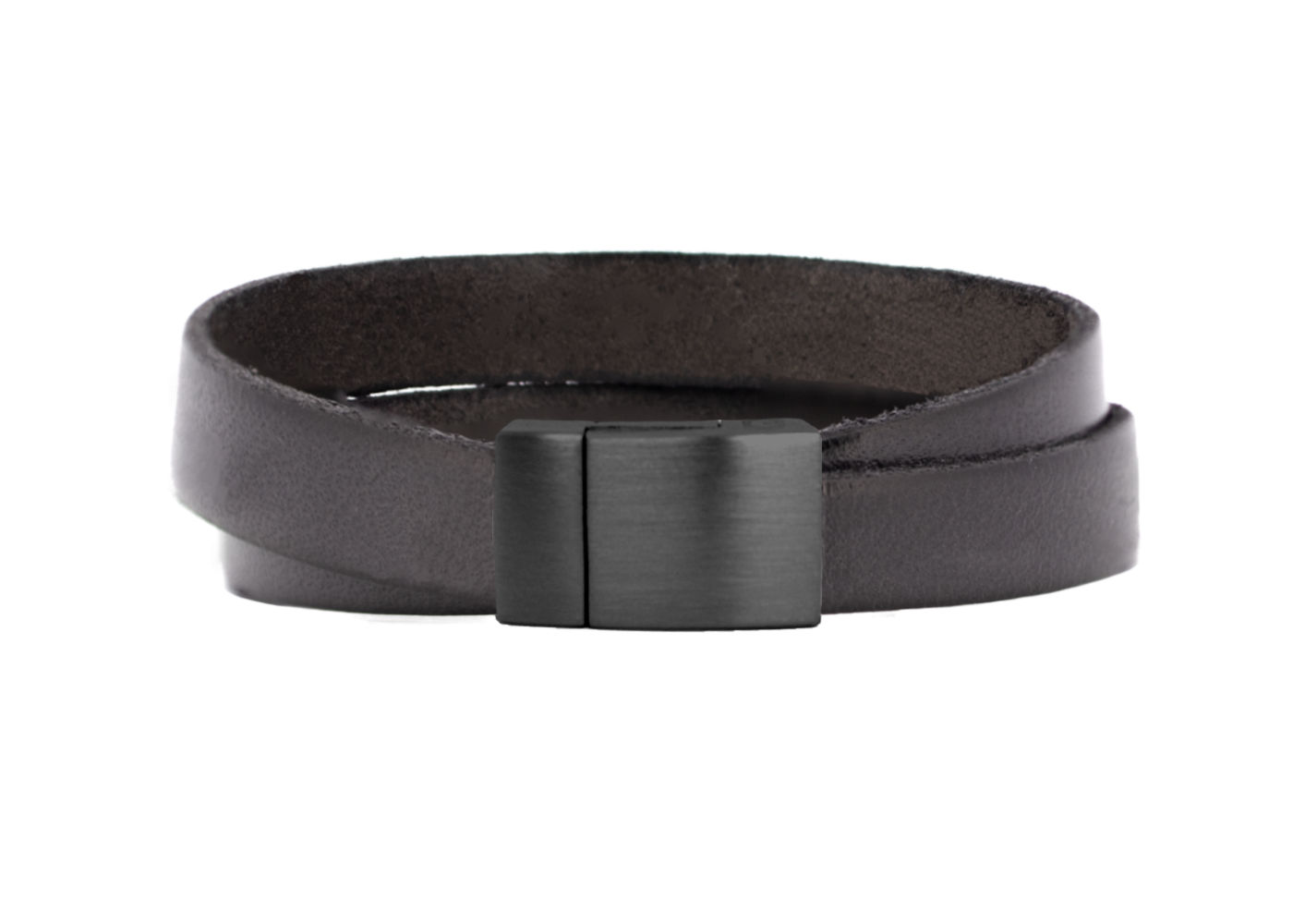 Wickelarmband Flat | Leder Taupe