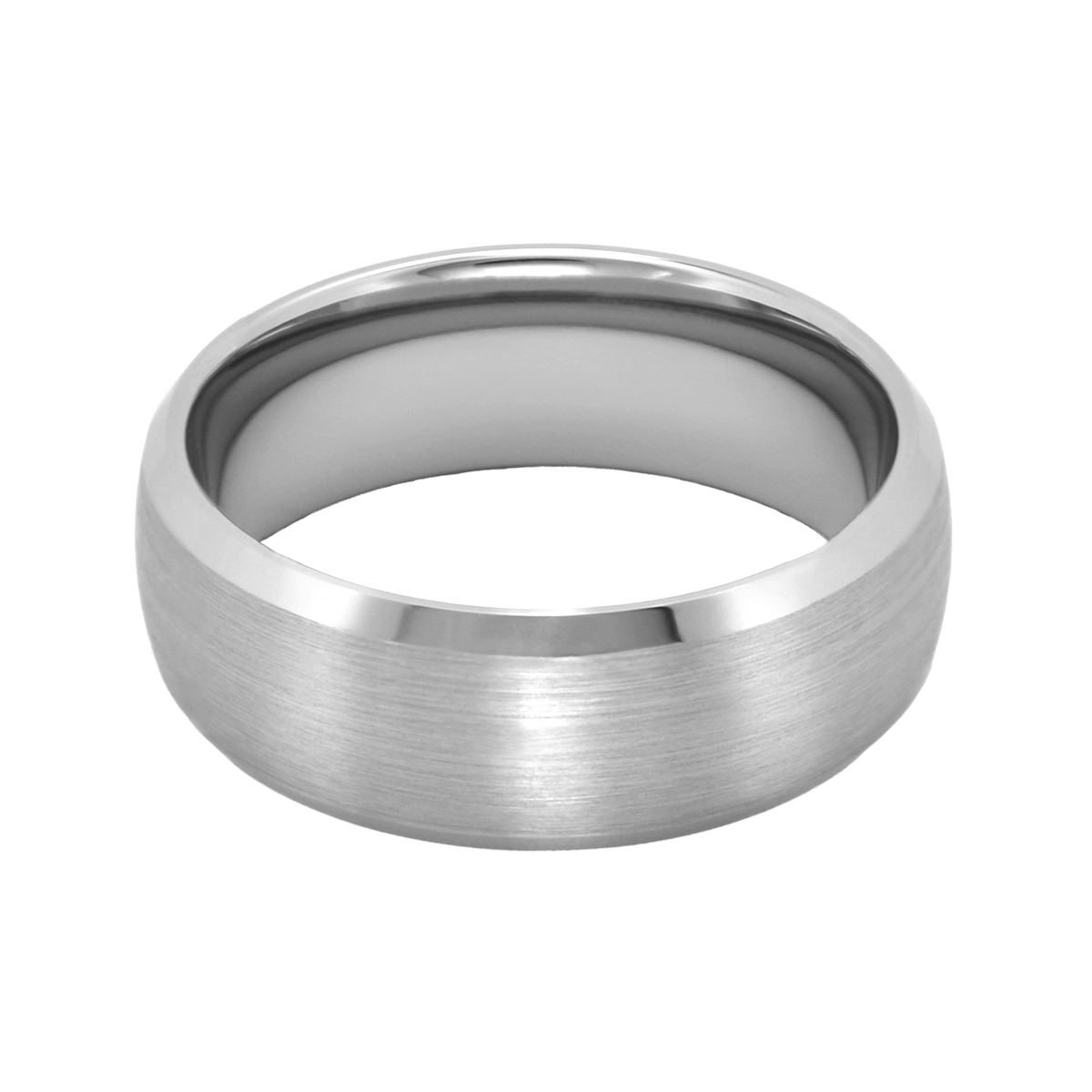 Herrenring gebürstet Silber