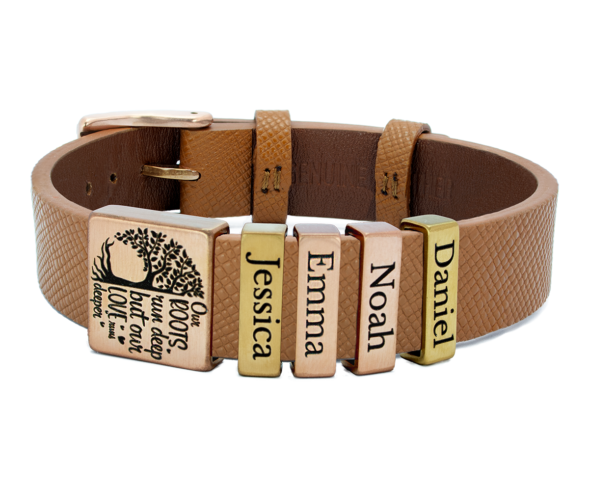 Lederarmband ELEGANT | Hellbraun