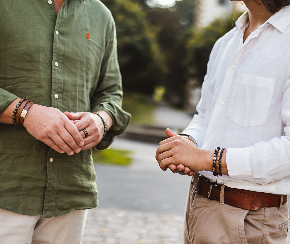 Holzarmband Basic • Olive | AntikSchwarz