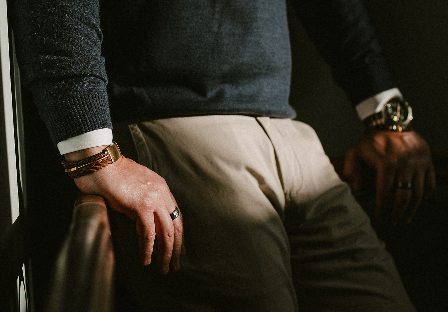 Lederarmband DIFFERENT • Hellbraun