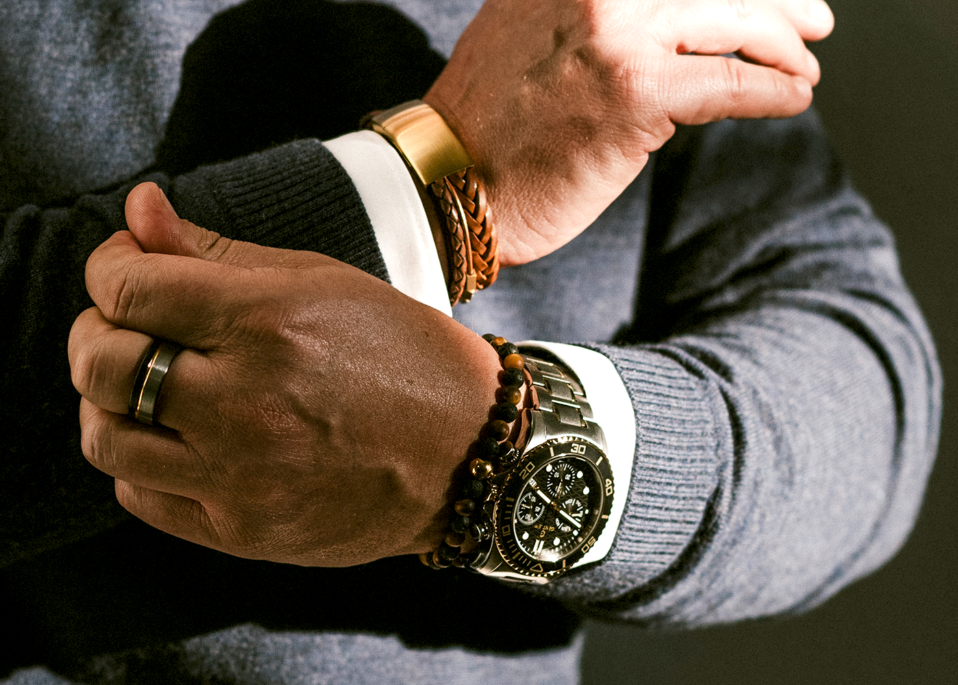 Lederarmband DIFFERENT • Hellbraun