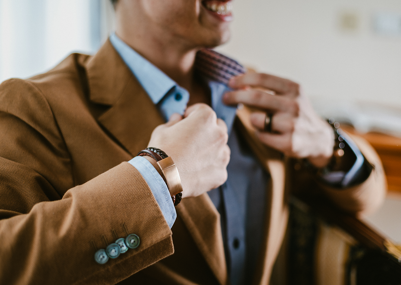 Lederarmband DIFFERENT | Rotbraun