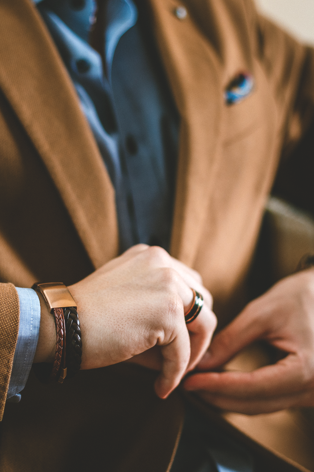 Lederarmband DIFFERENT | Rotbraun