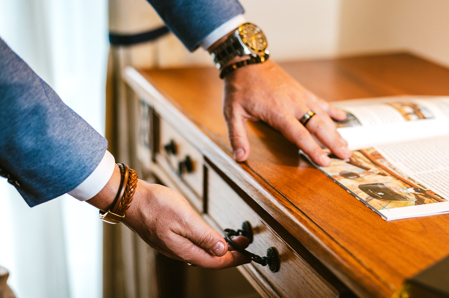 Lederarmband DIFFERENT • Hellbraun