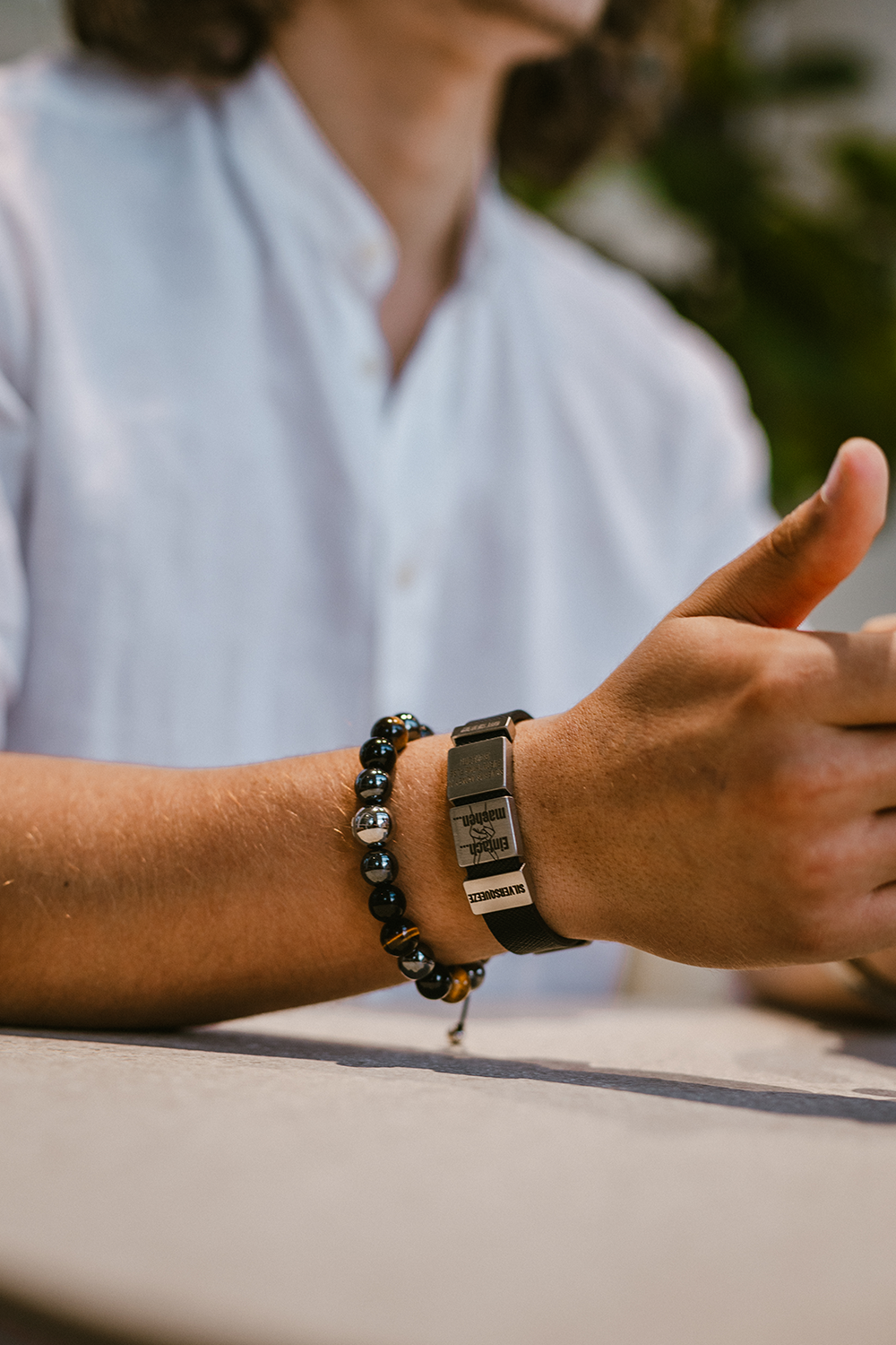 Lederarmband ELEGANT • Schwarz