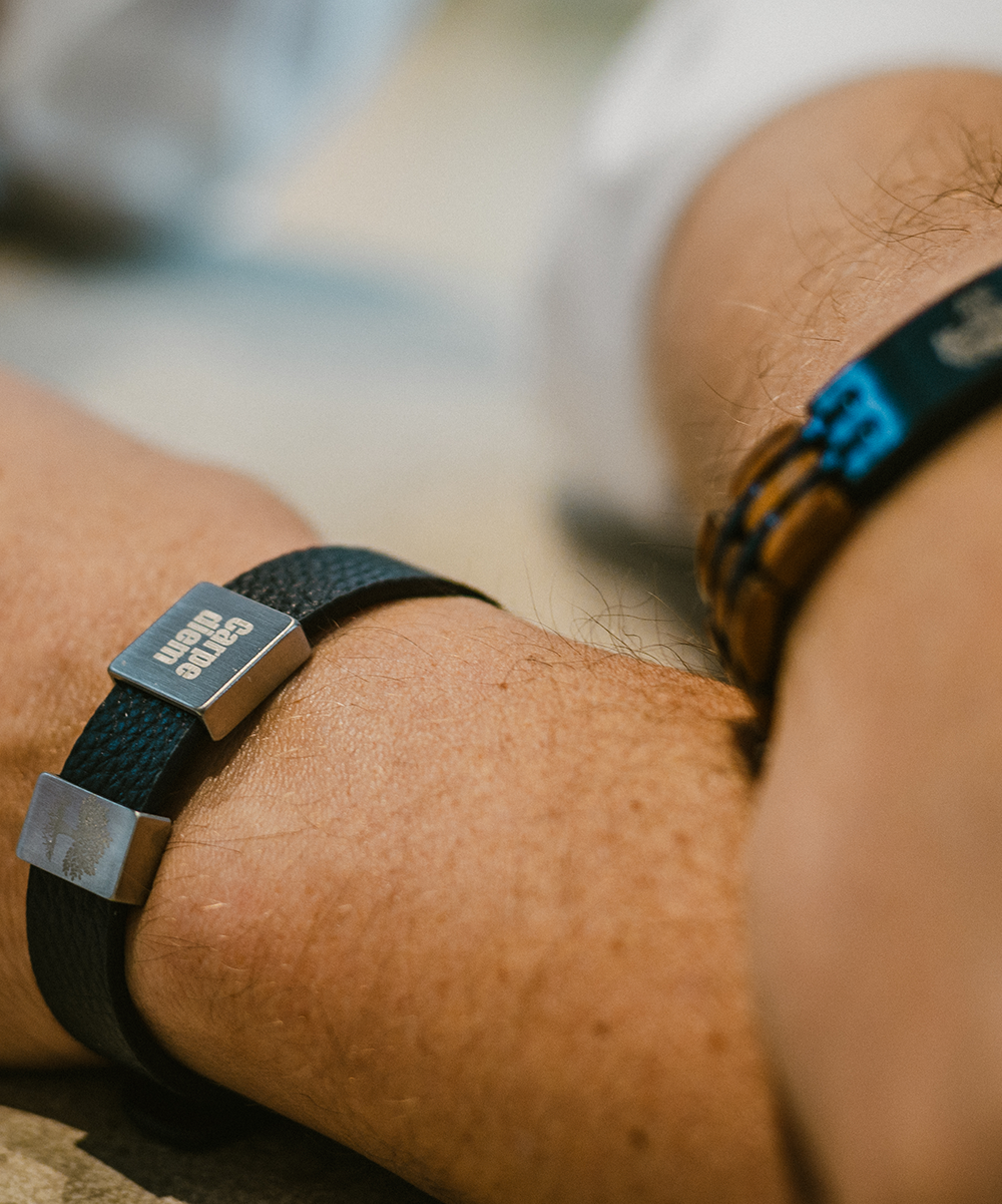 Lederarmband ELEGANT • Schwarz