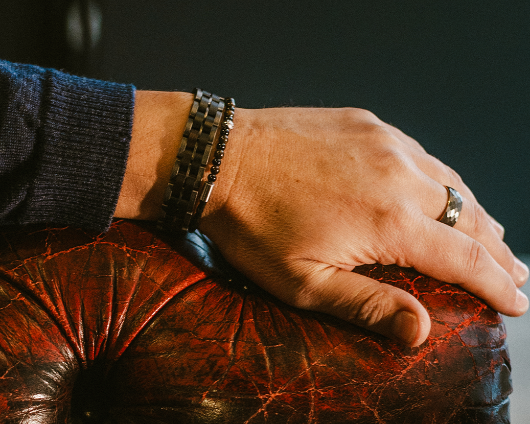 Herrenarmband TERRA Slim • Bronzit | Onyx