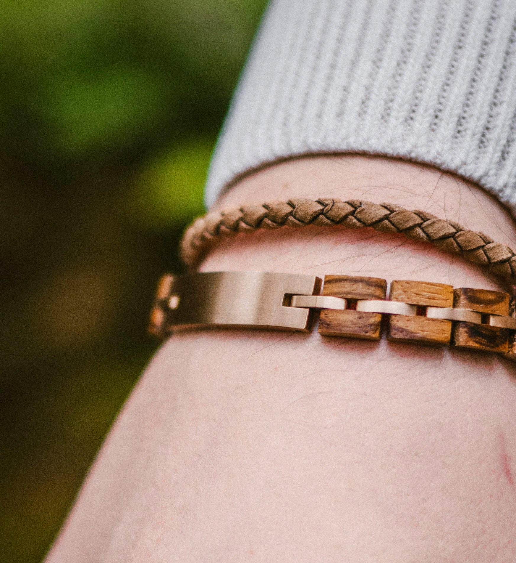 Holzarmband SPORTY II Zebrano | RoséGold