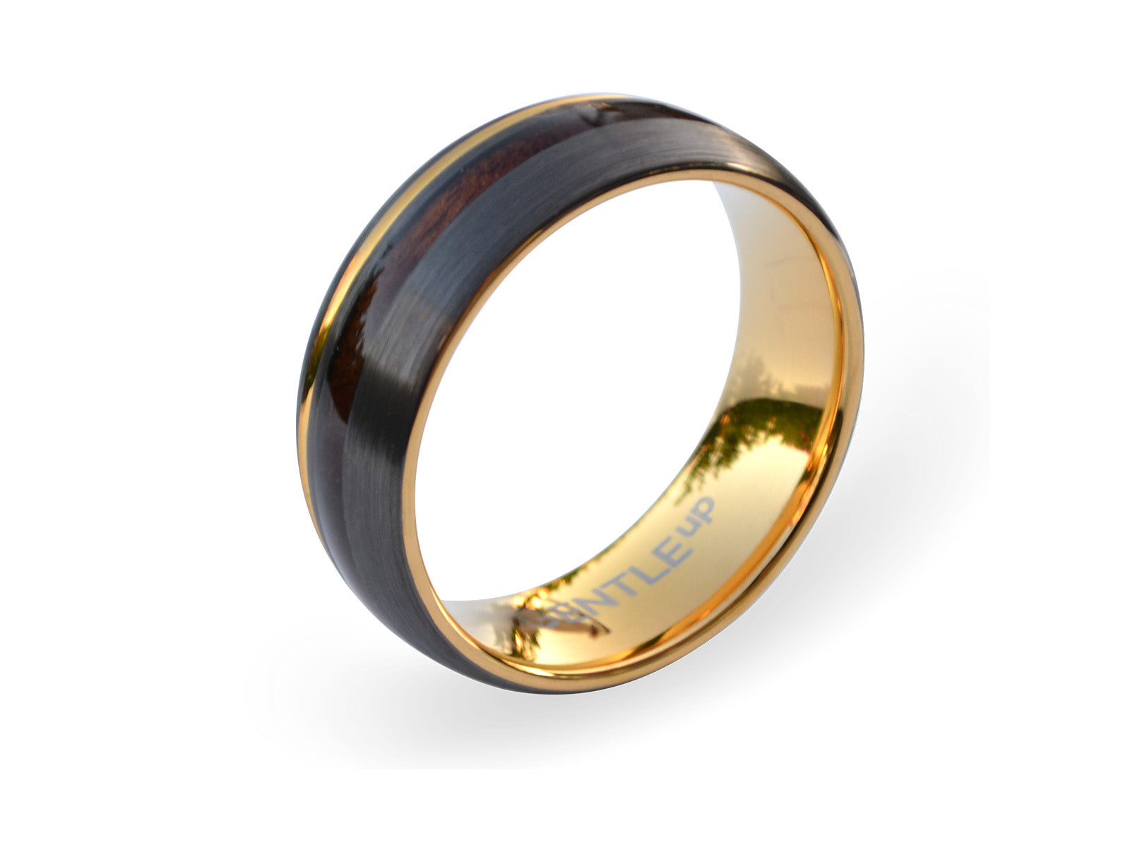 Herrenring KOA • GunMetal - Gold