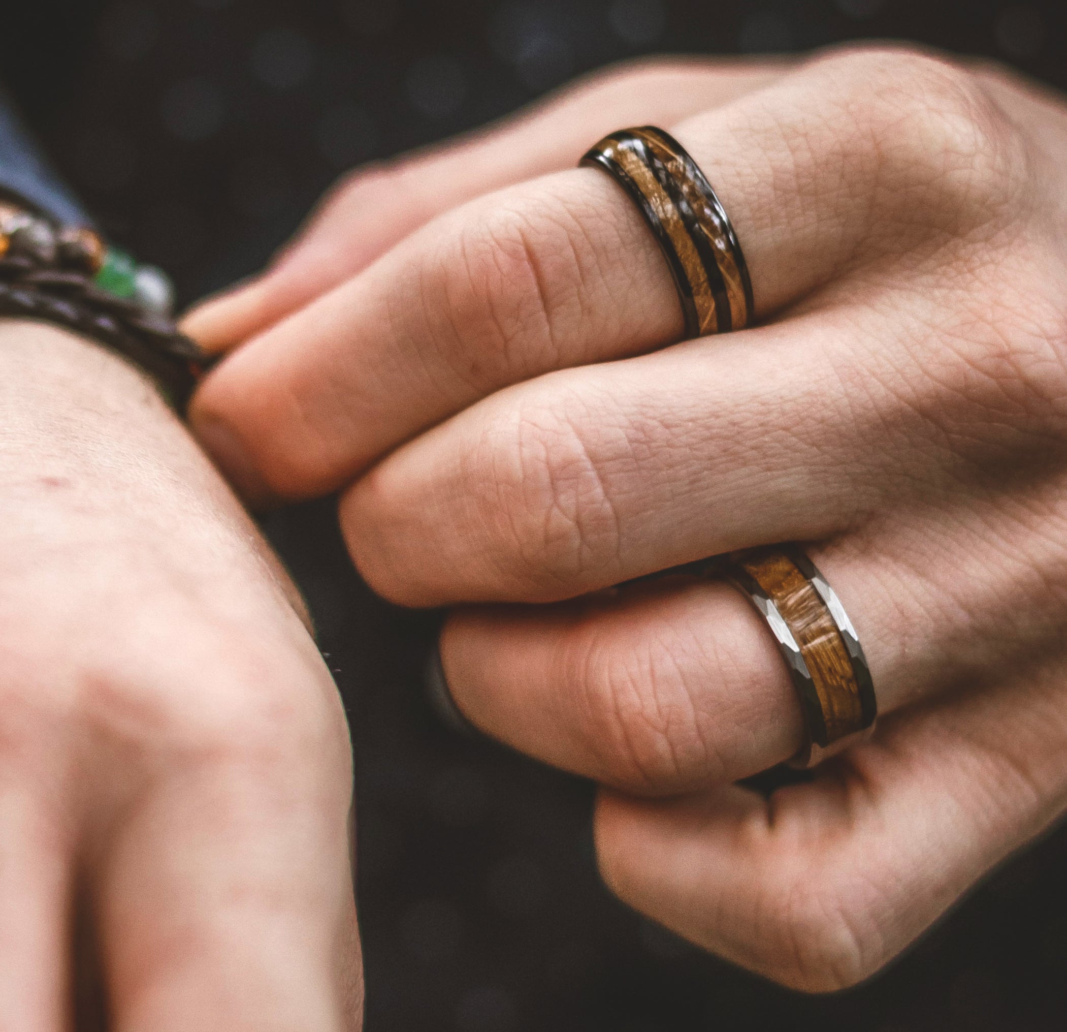 Herrenring Whiskyfass • GunMetal
