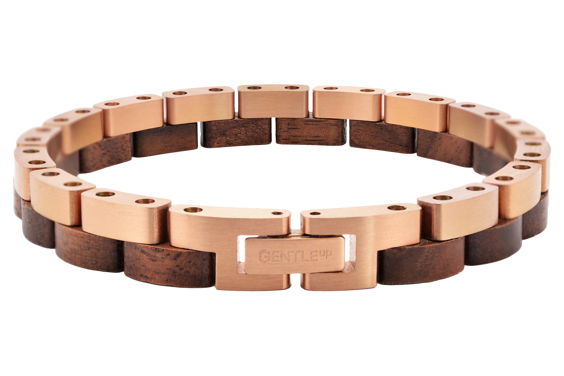 Holzarmband Basic • Walnuss | RoséGold