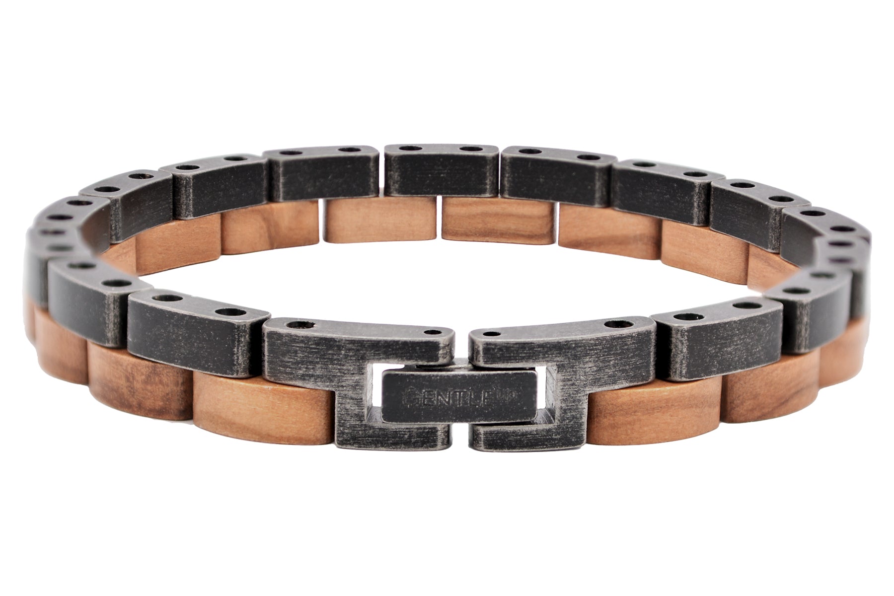 Holzarmband Basic • Olive | AntikSchwarz