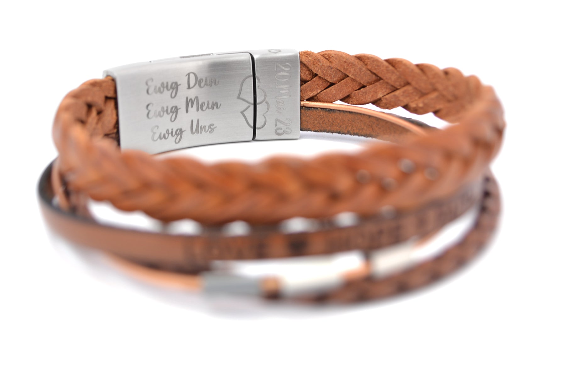 Lederarmband DIFFERENT • Hellbraun