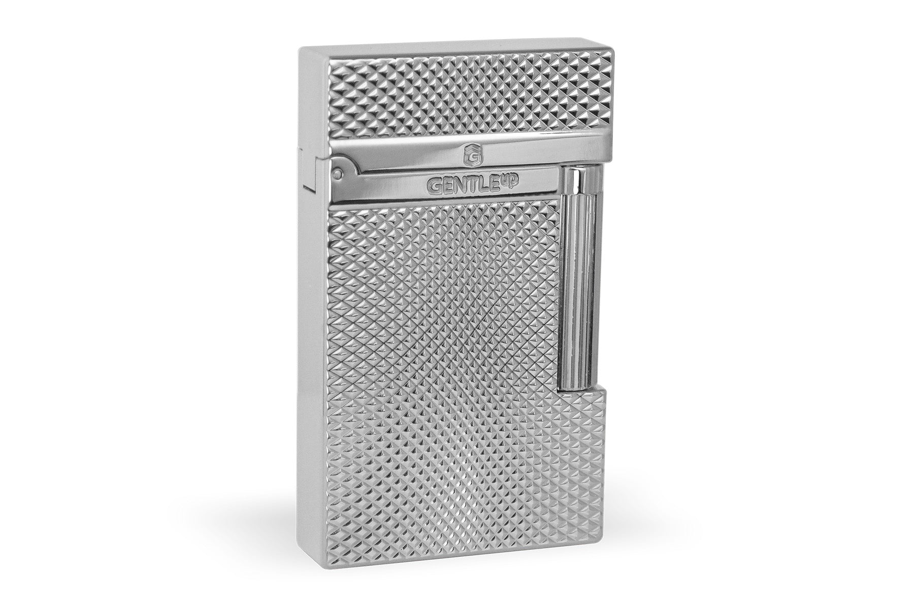 Premium Herren Gas Feuerzeug Silber